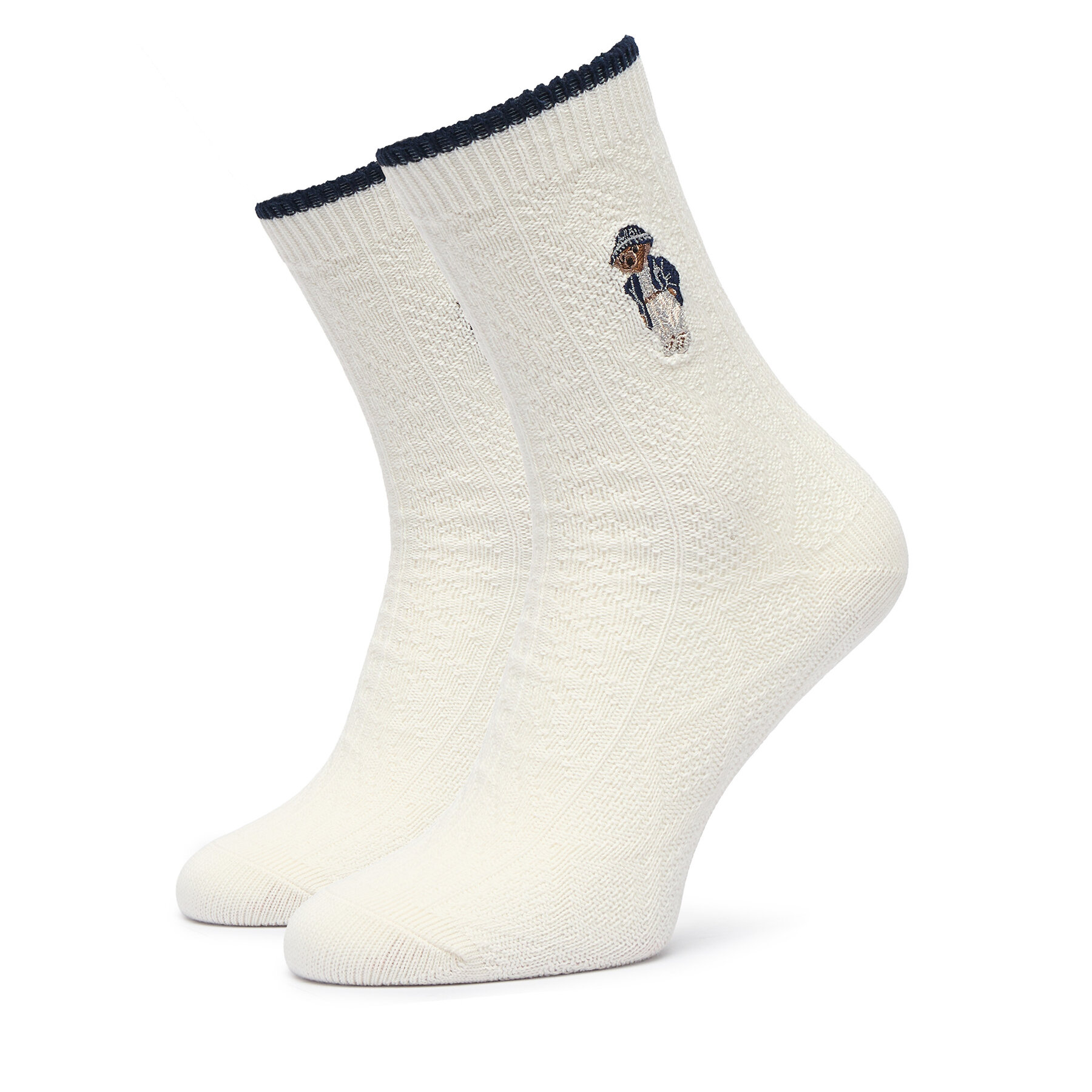 Duge čarape Polo Ralph Lauren 455P18186001 Svijetlo bež