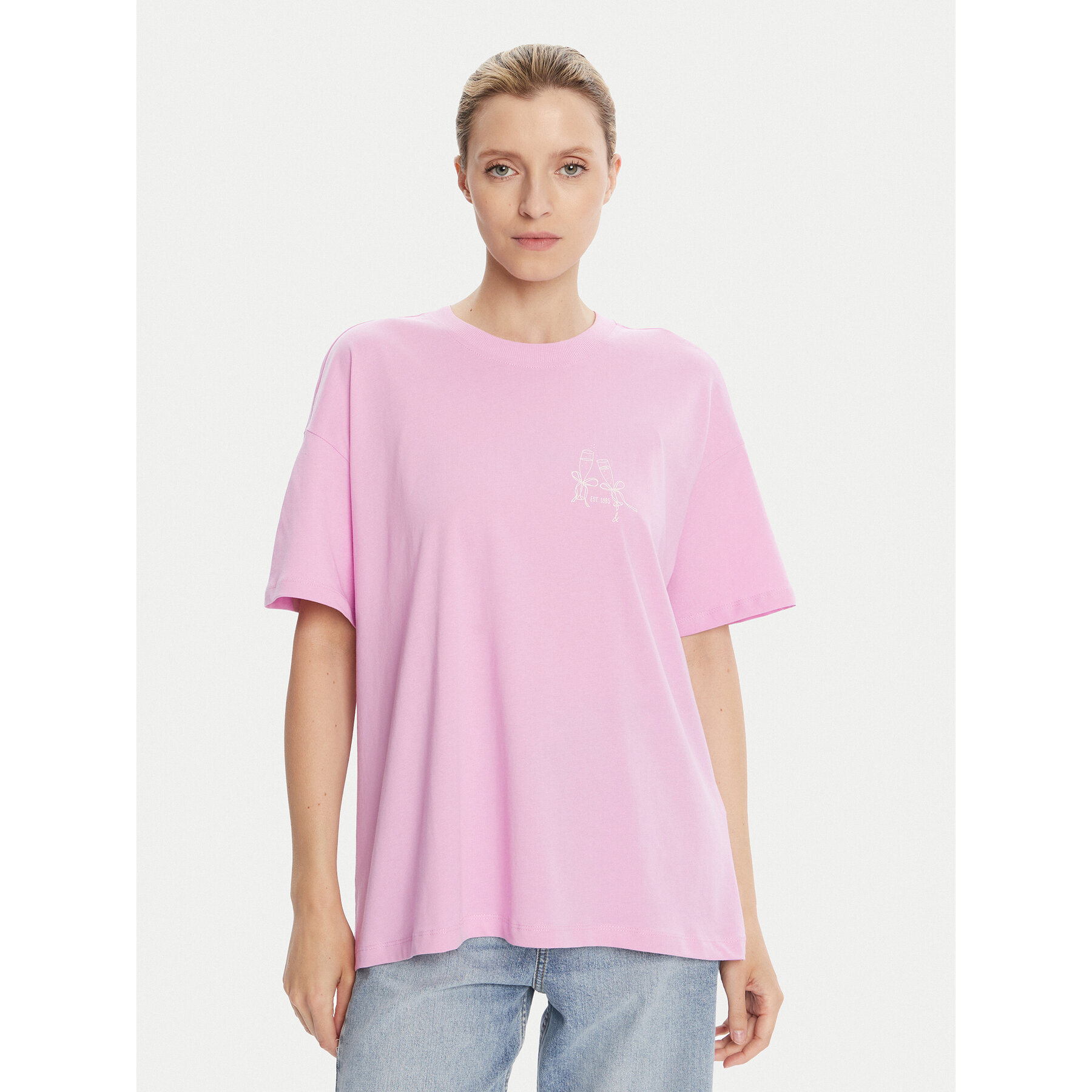 ONLY T-shirt Vivvi 15346761 Ružičasta Regular Fit