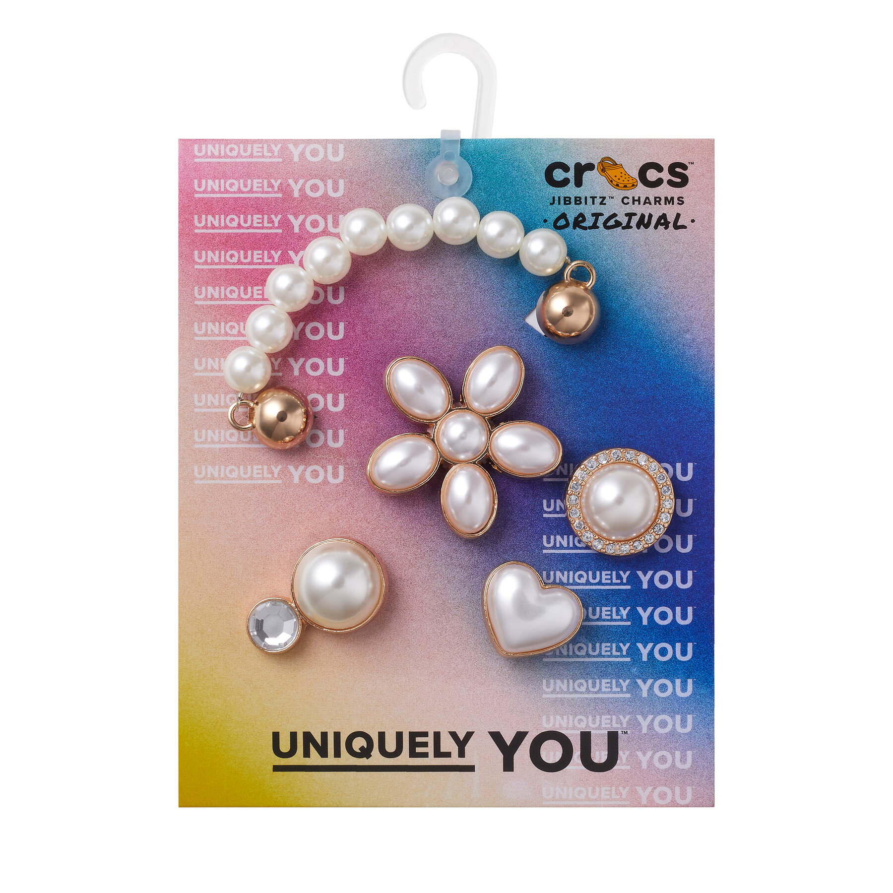 Ozdoba do butów Crocs Kolorowy Dainty Pearl Jewelry 5 Pack 10013133