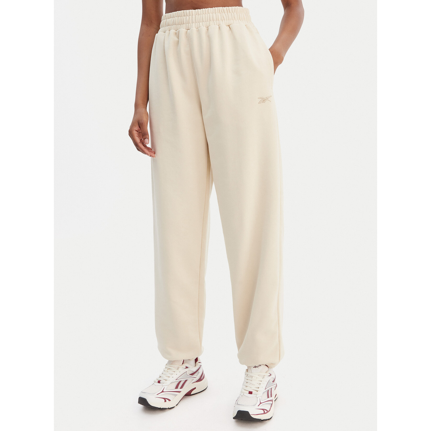 Reebok Jogginghose Reebok x Ewa Chodakowska RK25621CCW Beige Relaxed Fit