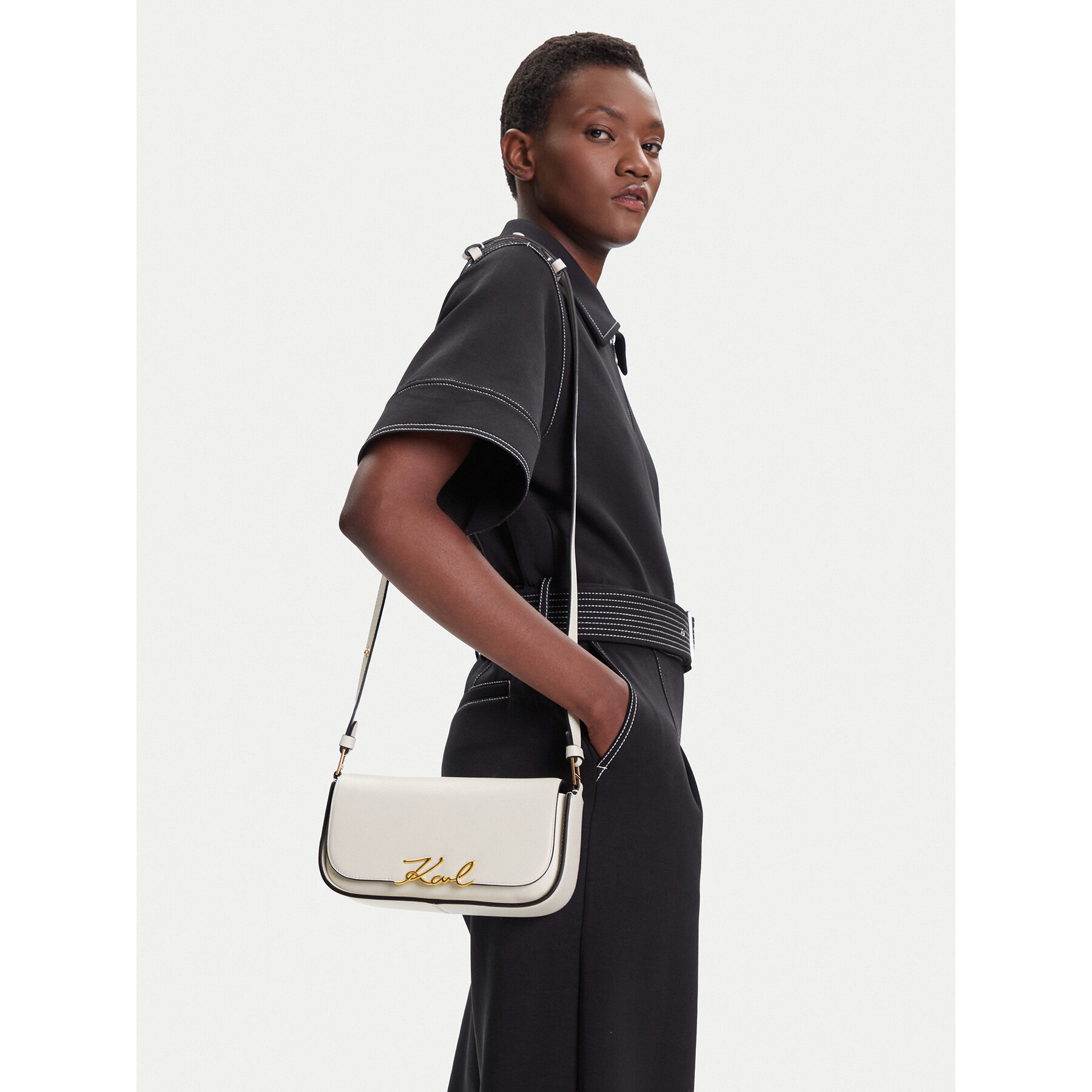 Borsetta KARL LAGERFELD A1W30039 Écru