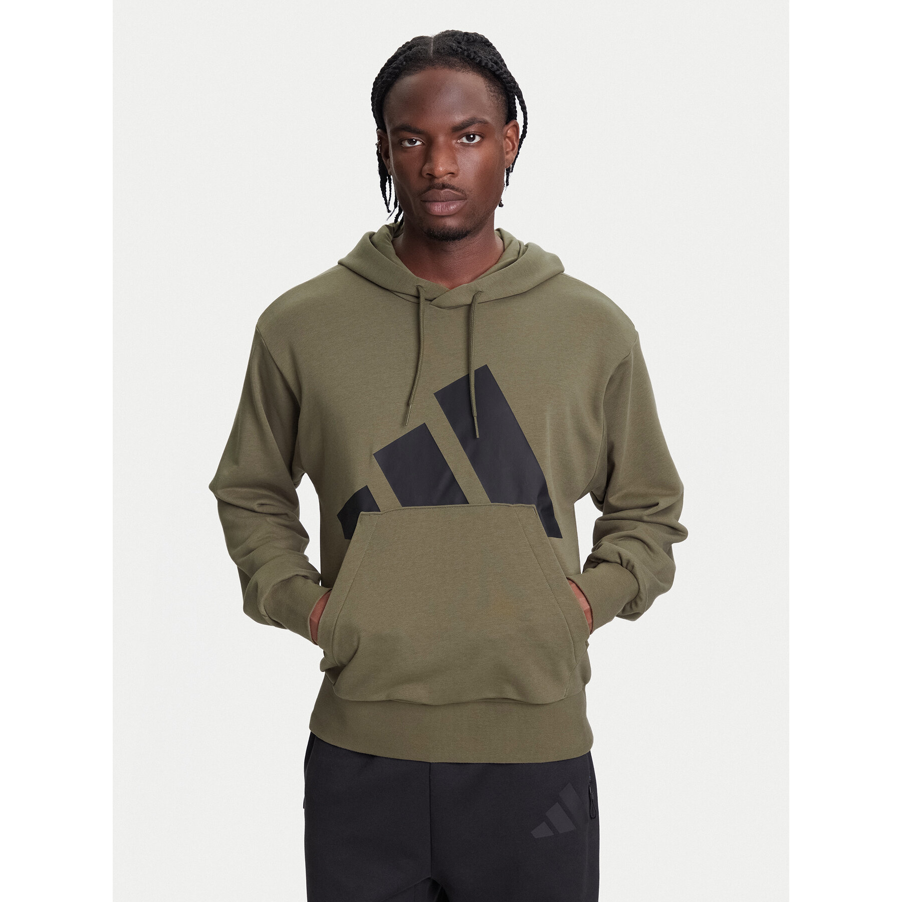 adidas Sweatshirt Essentials Big Logo JE8892 Khakifarben Regular Fit