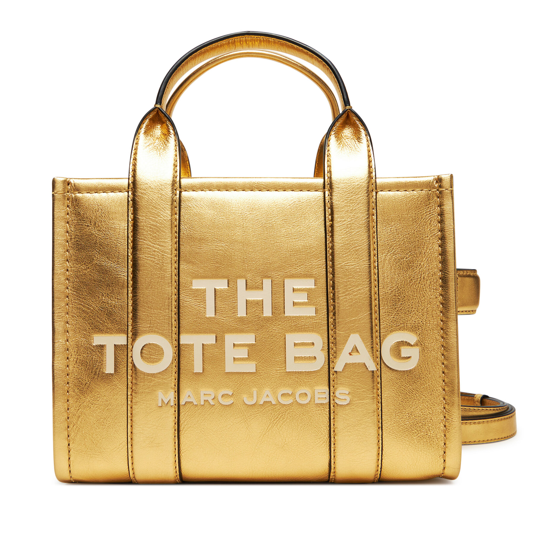 Borsetta Marc Jacobs The Metallic Small Tote Bag 2F3HTT004H01 Oro, Taglia 00, taglia : 00