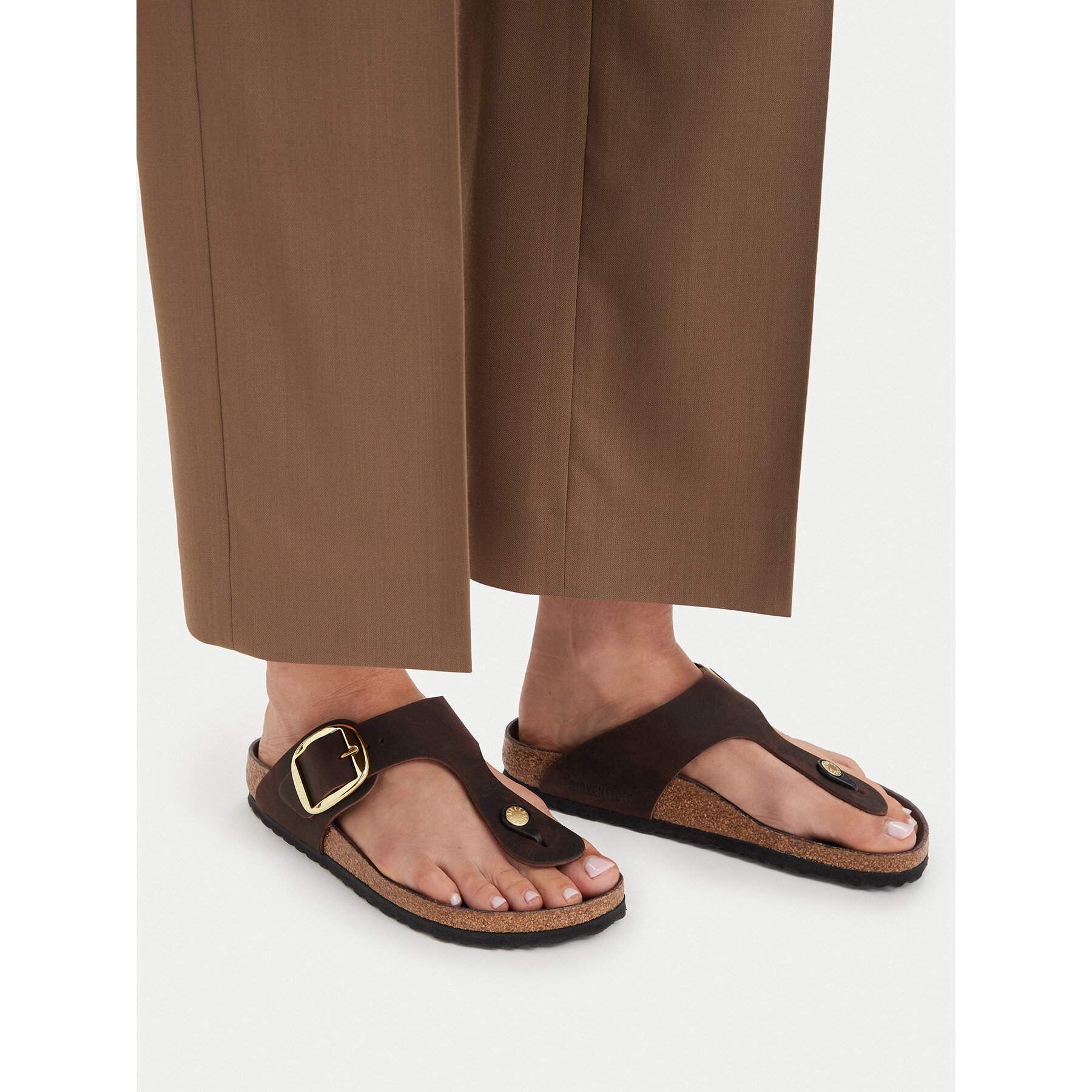 Джапанки Birkenstock Gizeh Big Buckle 1033002 Тъмнокафяв