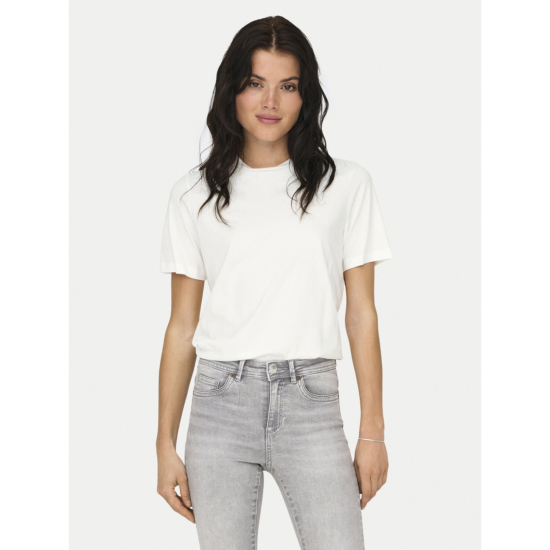 JDY T-shirt Molly 15311675 Bianco Regular Fit