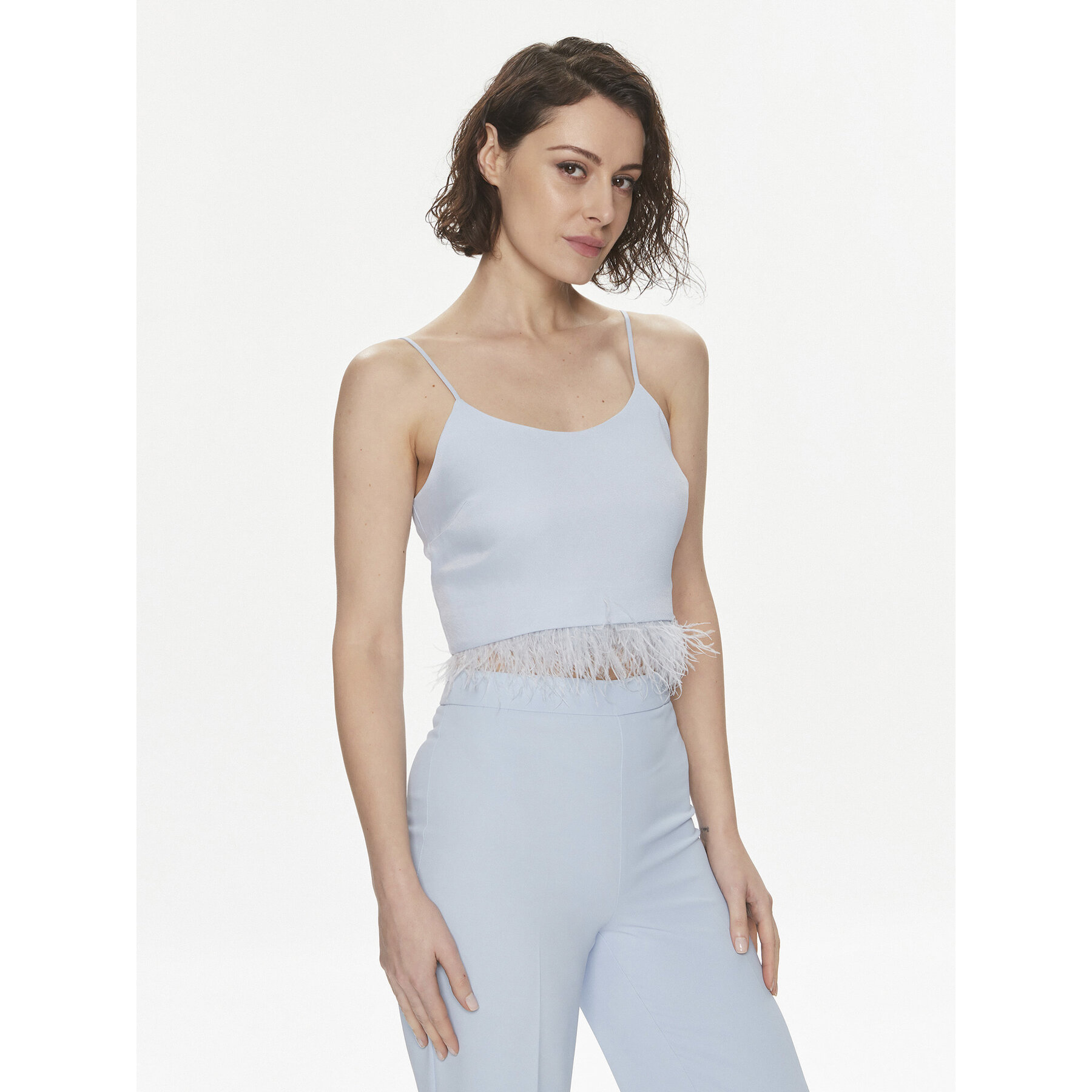 TWINSET Top 241TP2371 Celeste Regular Fit