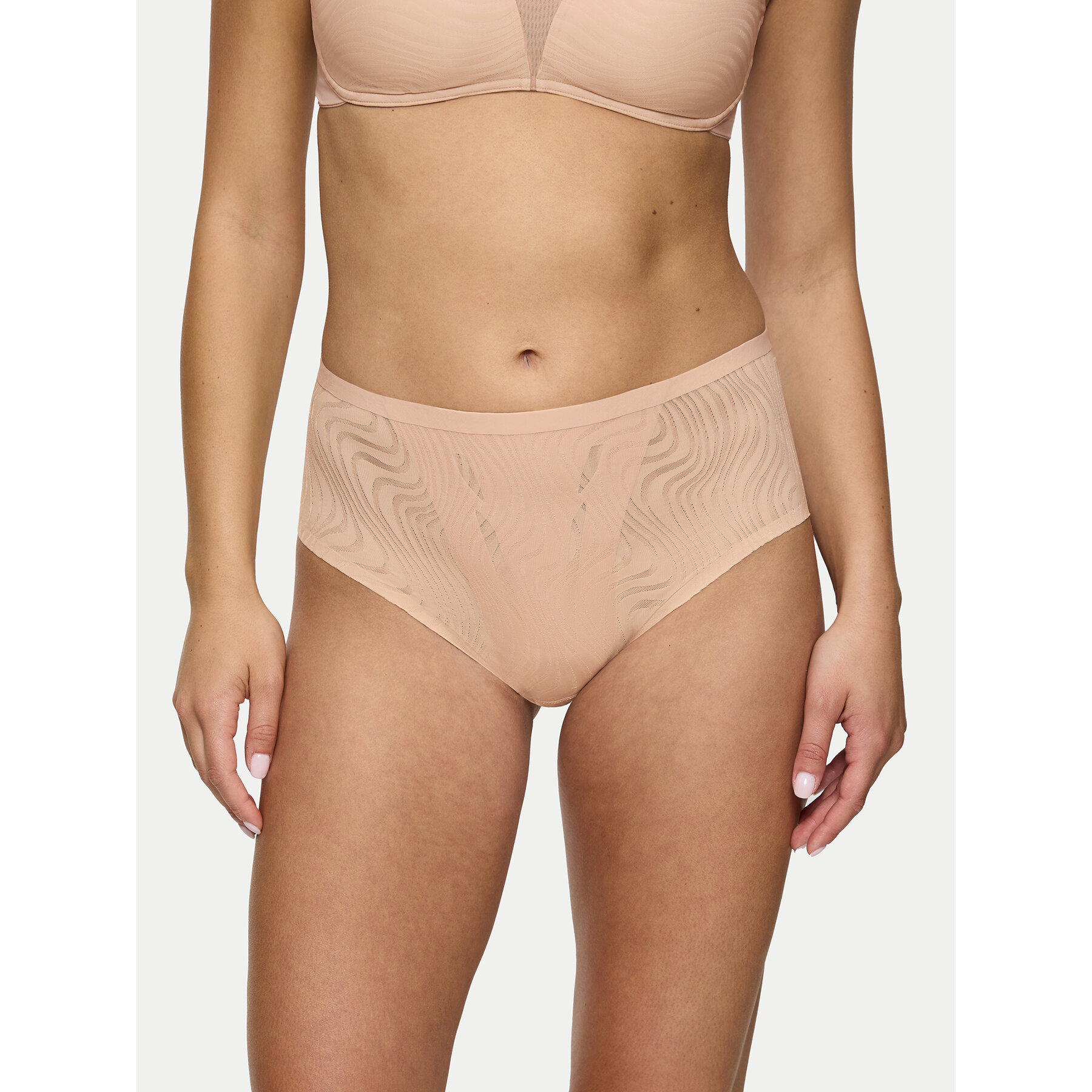 Triumph Klassischer Damenslip mit hoher Taille Shape Smart Ellipse 10222289 Beige