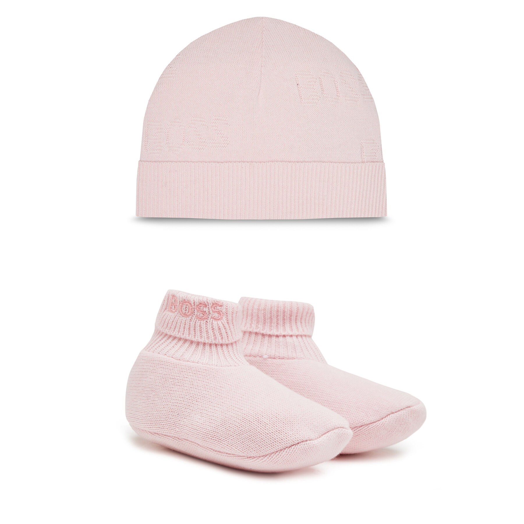Kinder Set Mütze und Socken BOSS, Schuhgröße 12M, Rosa, J98421