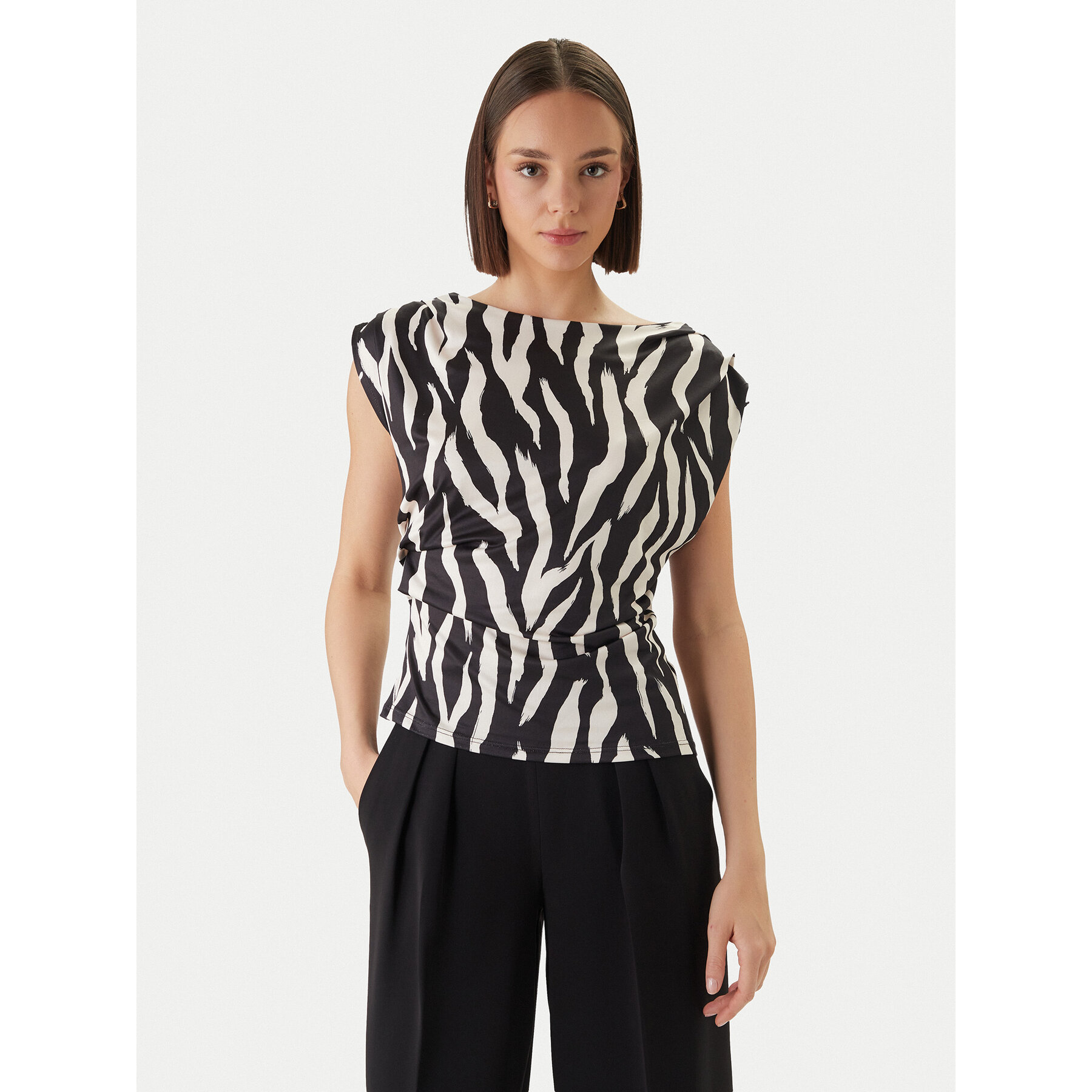 Morgan Bluse 261-DCLAMY Schwarz Regular Fit