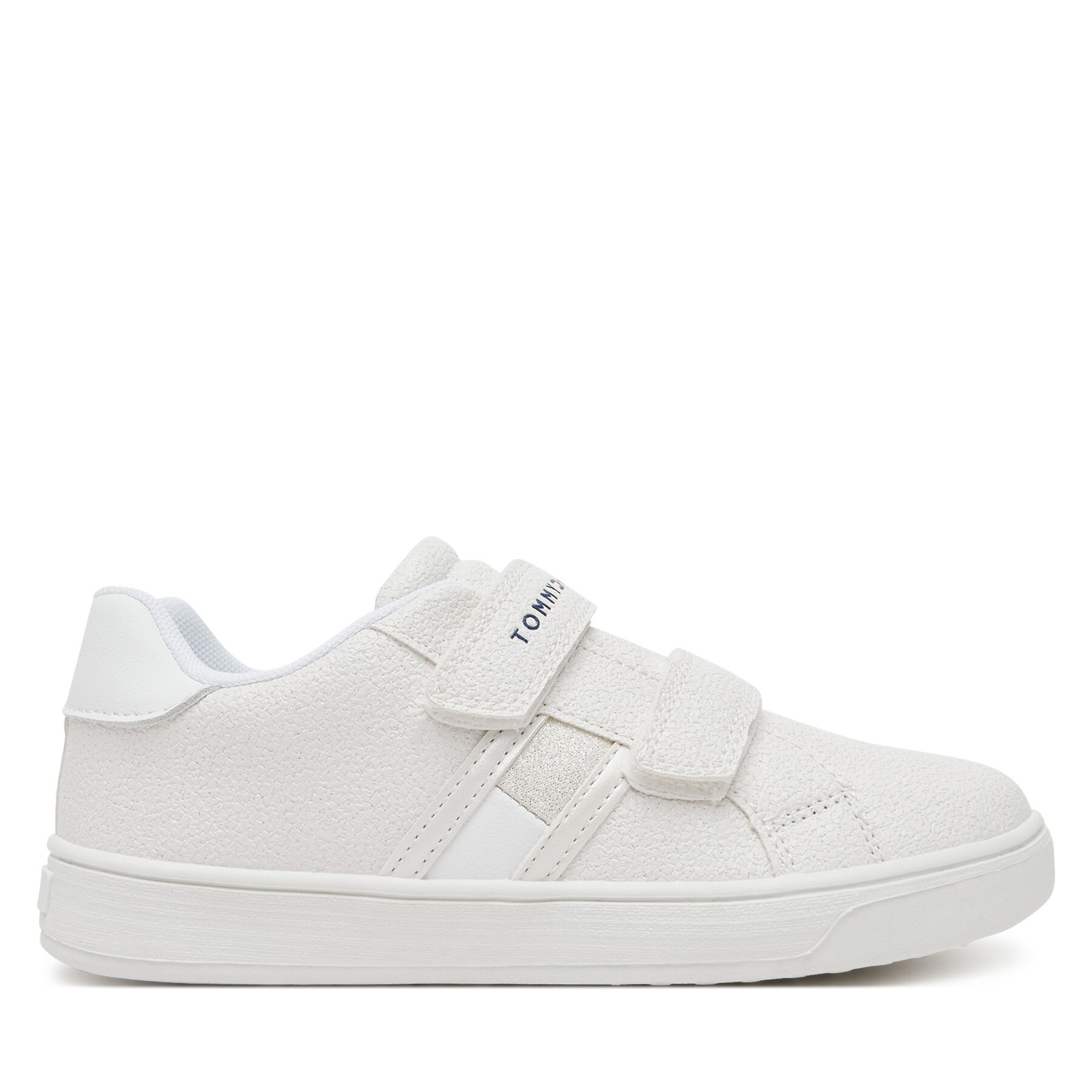 Sneakersy Tommy Hilfiger Flag Low Cut Velcro Sneaker T1A9-33726-0375 S Biela