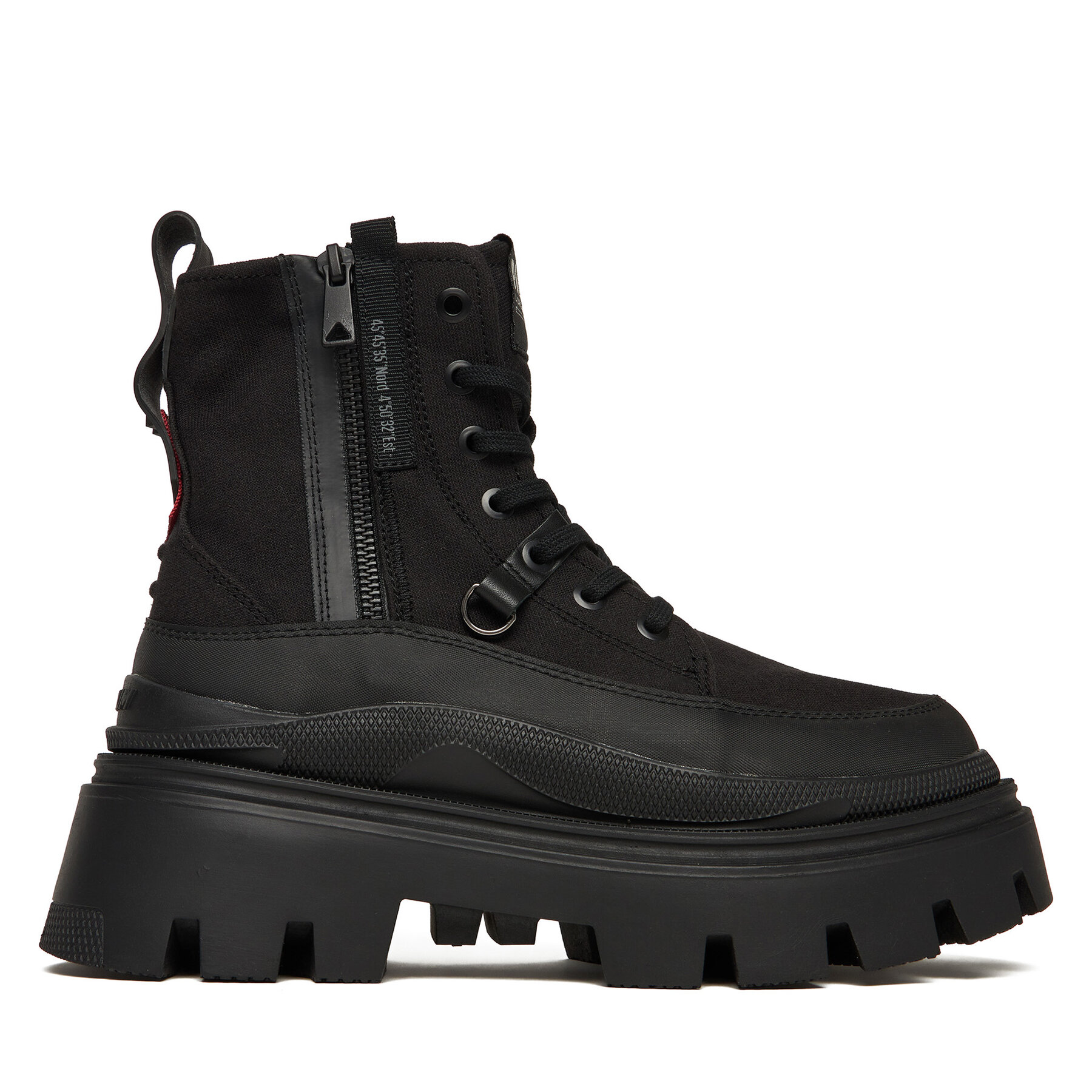 Šnurovacia obuv Palladium Pallasquad Zip Tx 99532-008-M Čierna