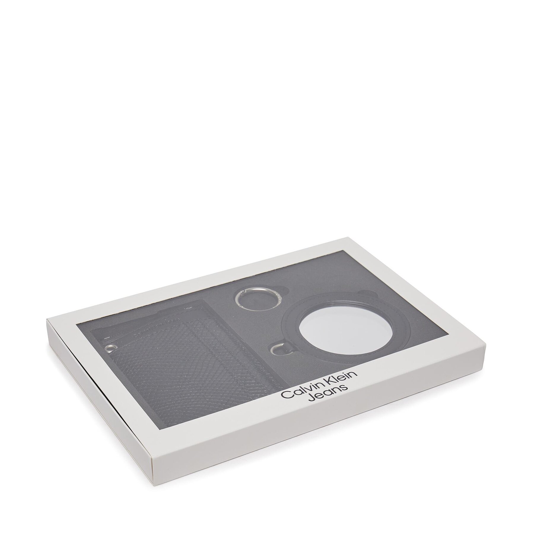 Veľká dámska peňaženka Calvin Klein Jeans Sculpted Wallet Round Mirror K60K611562 Čierna
