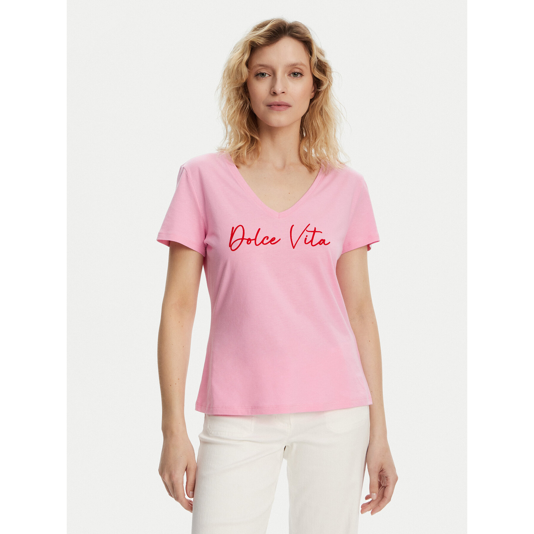Morgan T-shirt 251-DOLCE Rosa Regular Fit