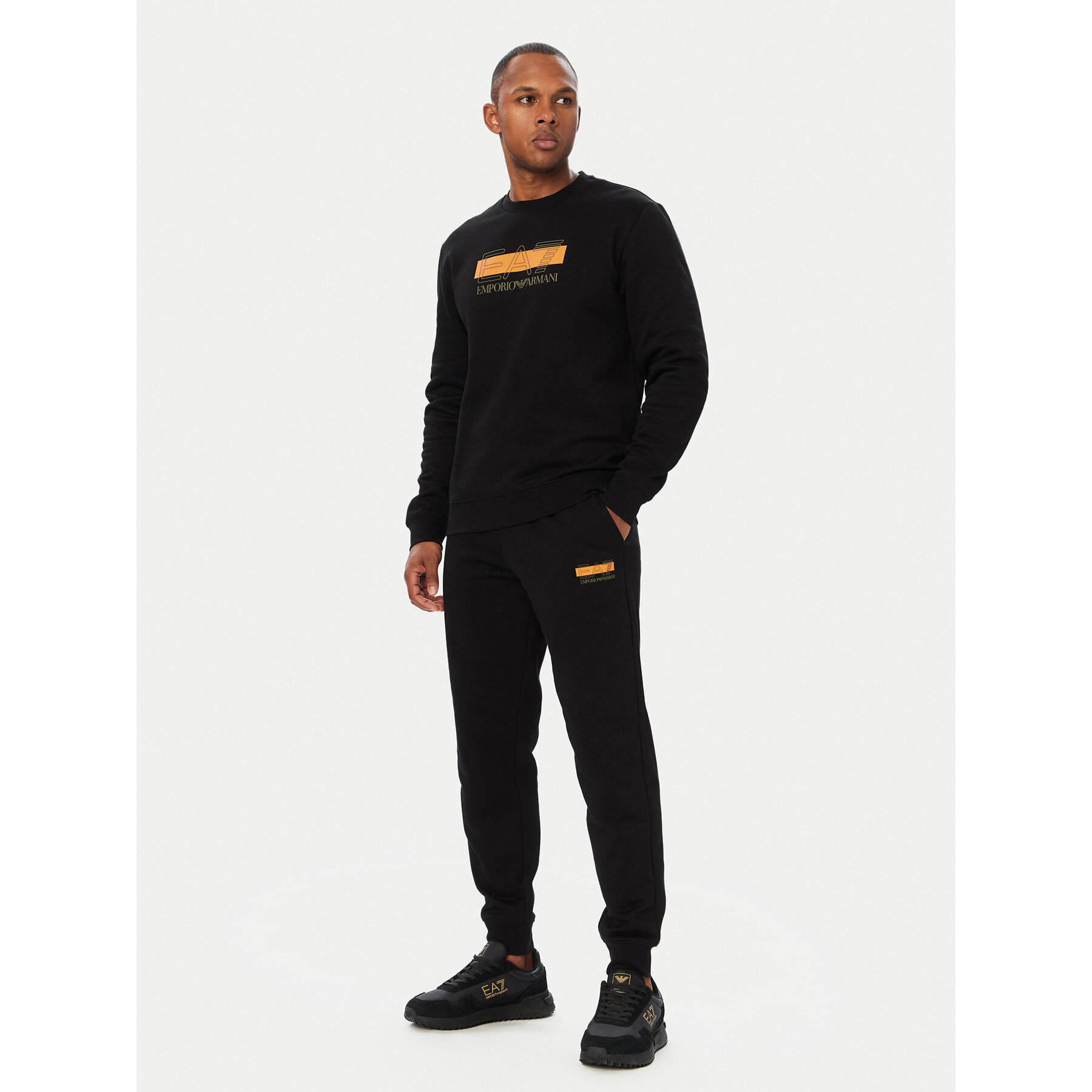 EA7 Emporio Armani Jogginganzug 7M002428 AF10377 UC001 Schwarz Regular Fit