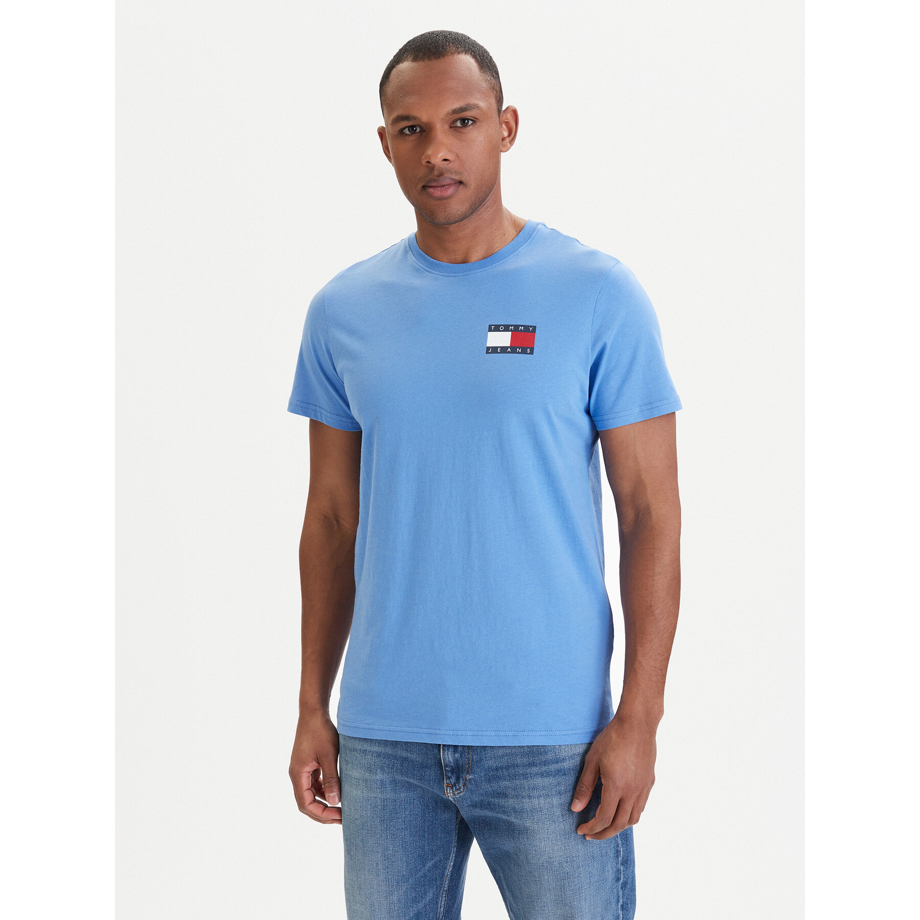 Tommy Jeans Camiseta DM0DM20740 Azul Slim Fit