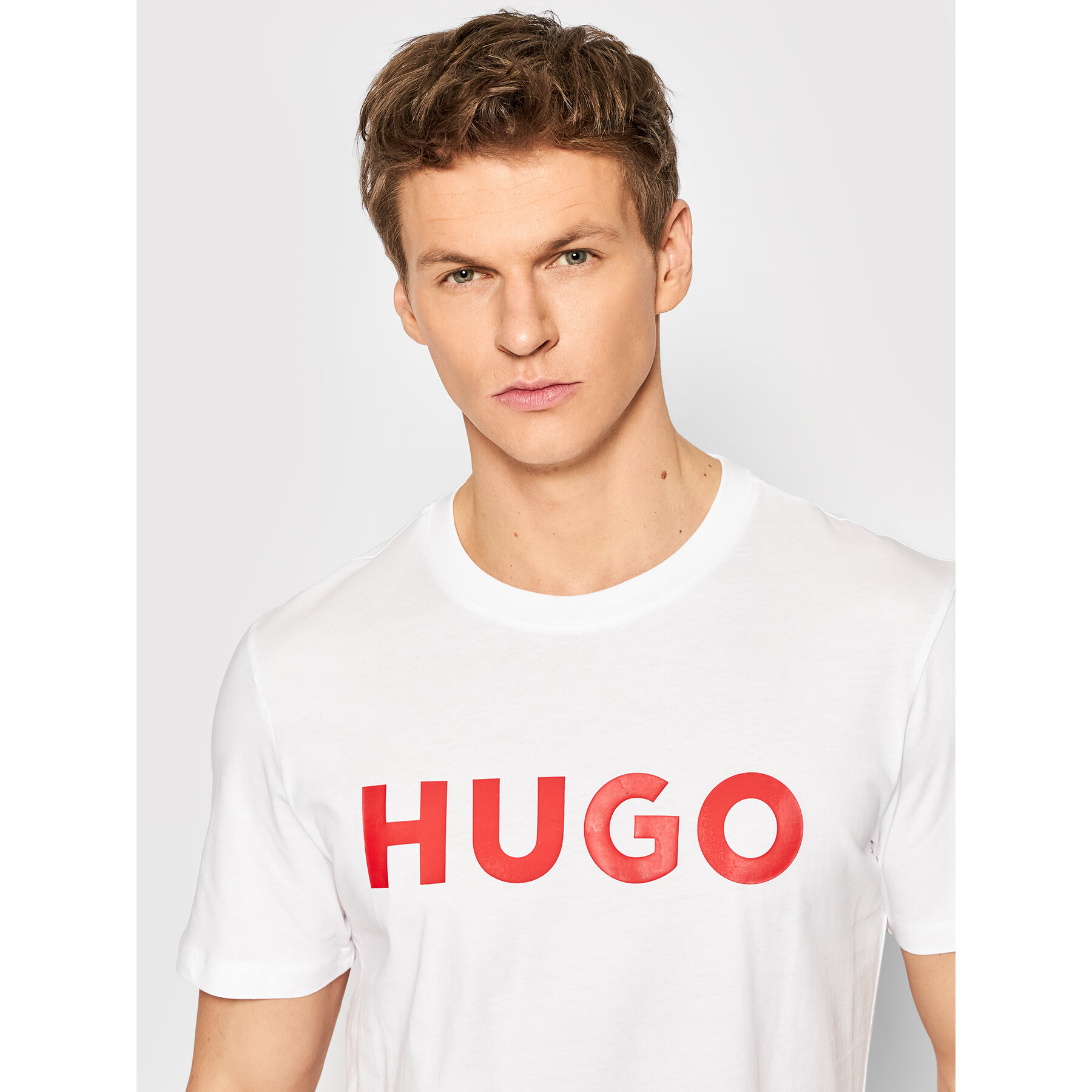 Hugo T-shirt Dulivio 50467556 Bijela Regular Fit