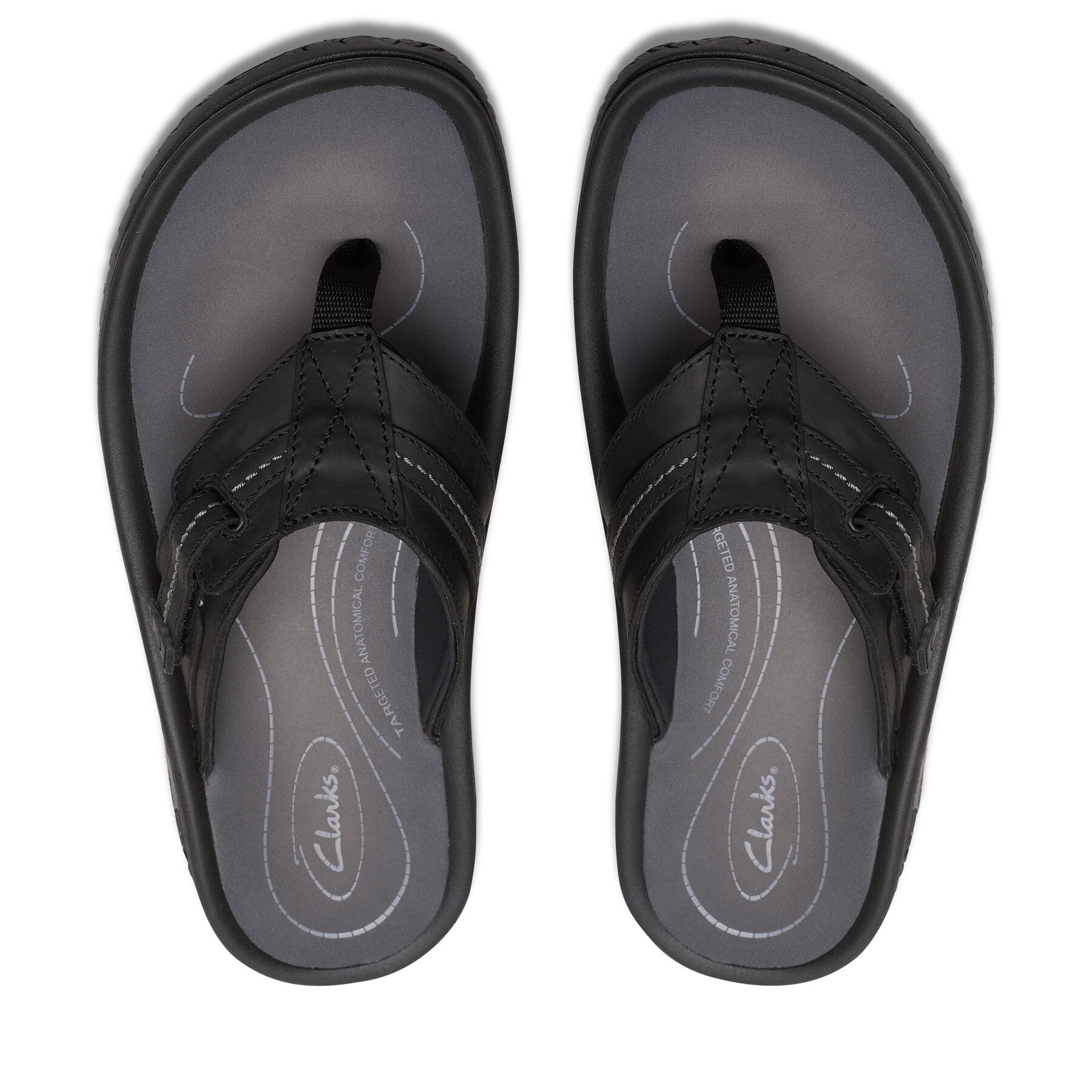 Flip flop Clarks Wesley Sun 26176988 Negru