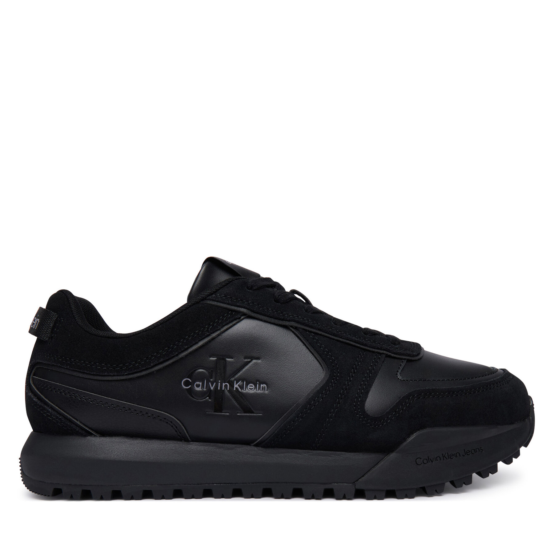 Sneakers Calvin Klein Toothy Runner Irregular Lines YM0YM01461 Negru