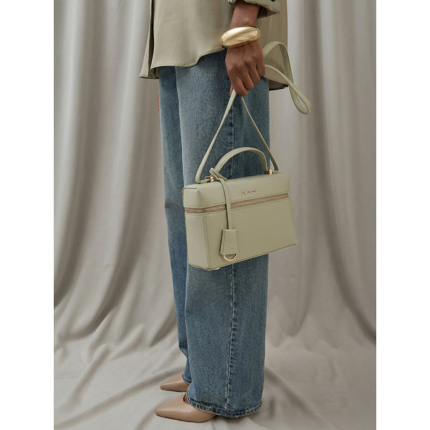 Дамска чанта GINO ROSSI EO-LX10265 Зелен