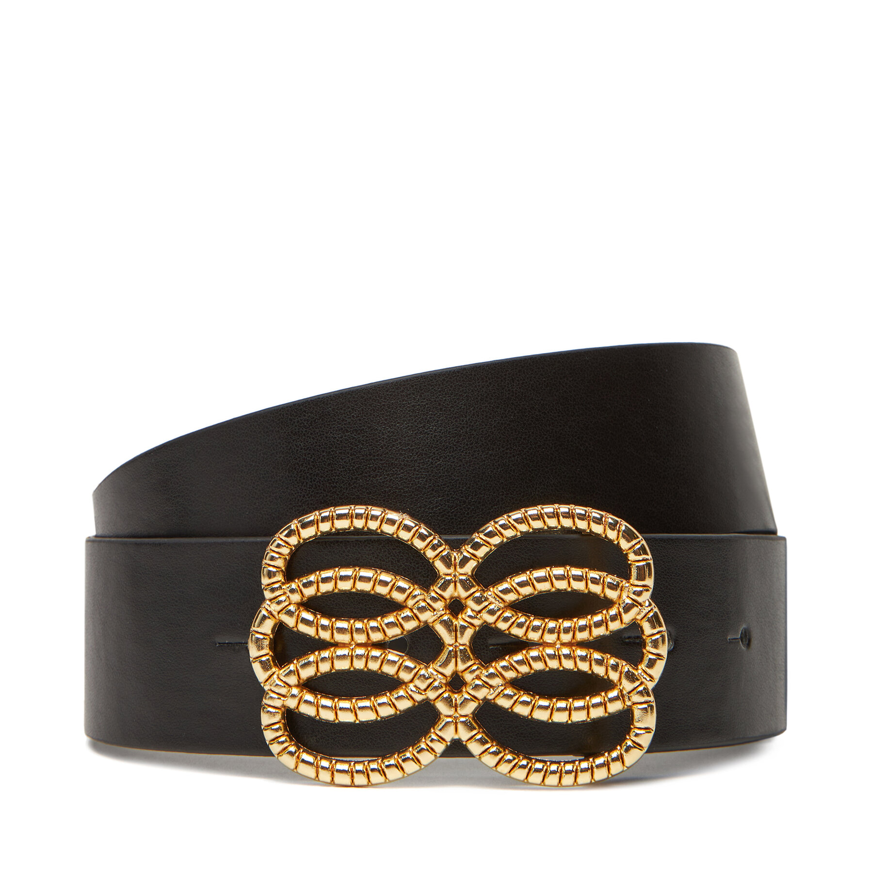 Dámsky opasok Pieces Pctunja Wide Jeans Belt 17158014 Čierna