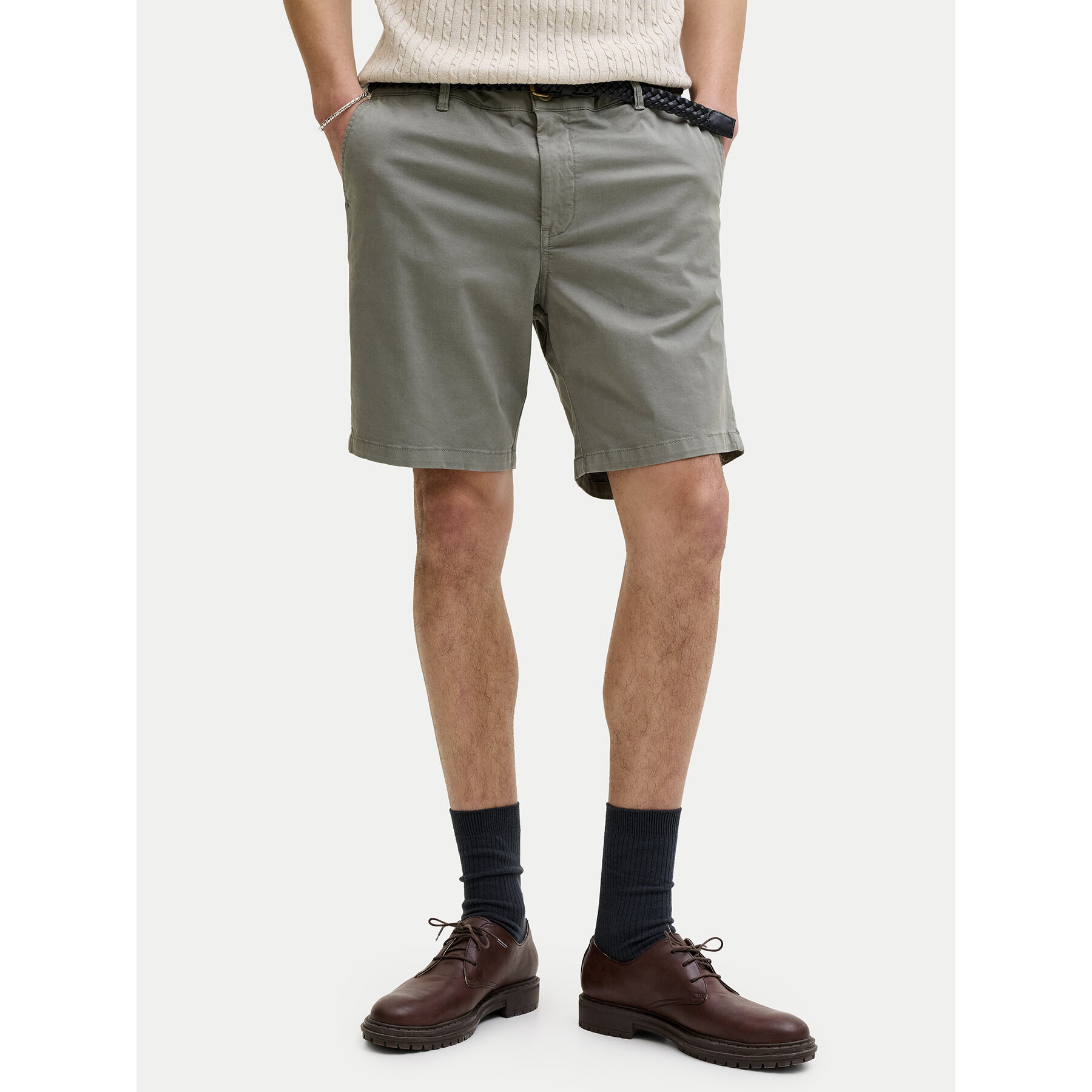 Jack & Jones Stoffshorts Ace Vance 12293005 Dunkelgrün Relaxed Fit