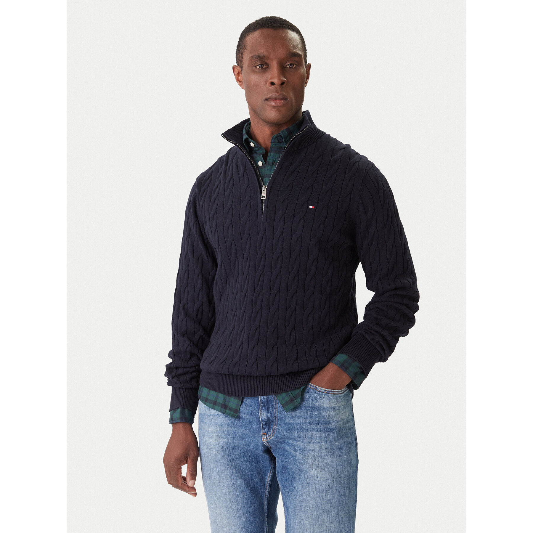 Tommy Hilfiger Pullover Classic MW0MW36532 Dunkelblau Regular Fit