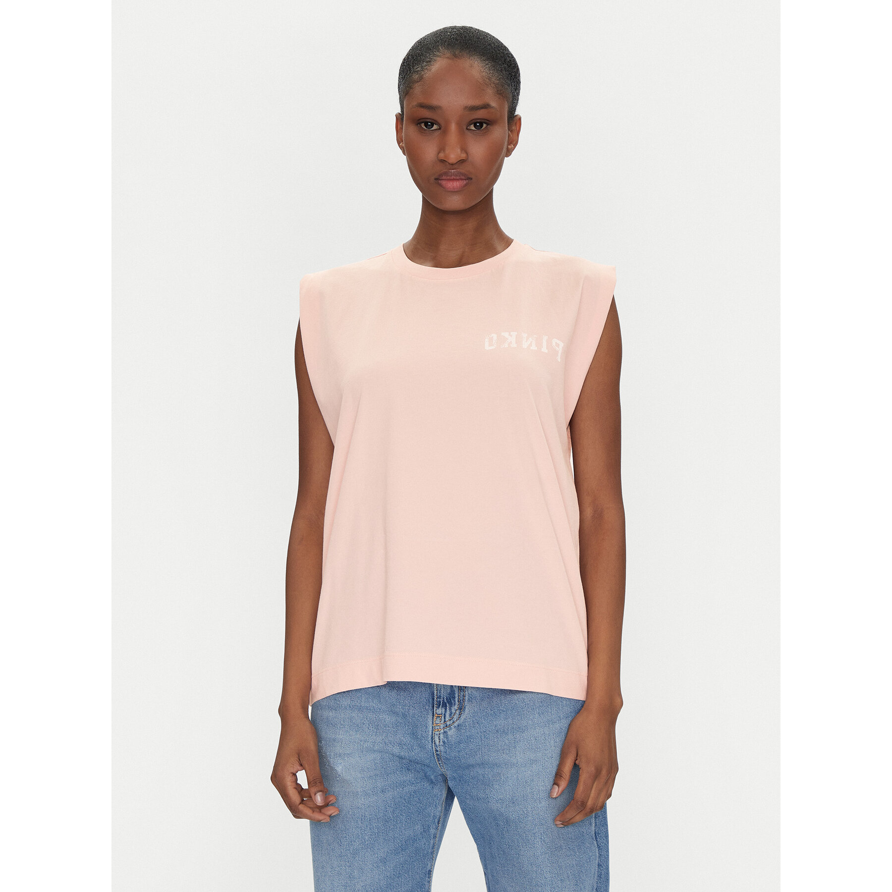 PINKO Póló 104268 A2C0 Rózsaszín Regular Fit