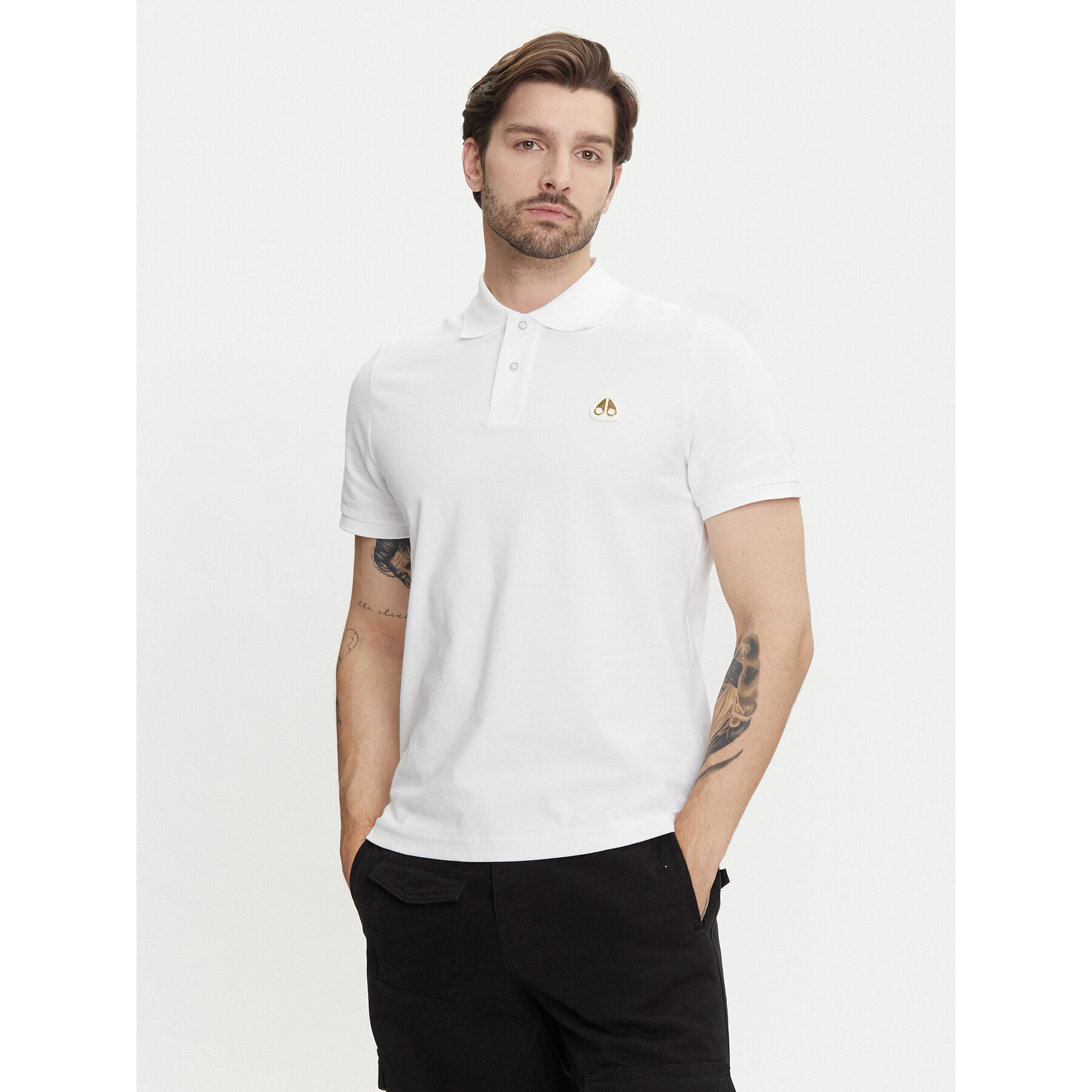 Moose Knuckles Pólóing Everett M34MT712G Fehér Regular Fit