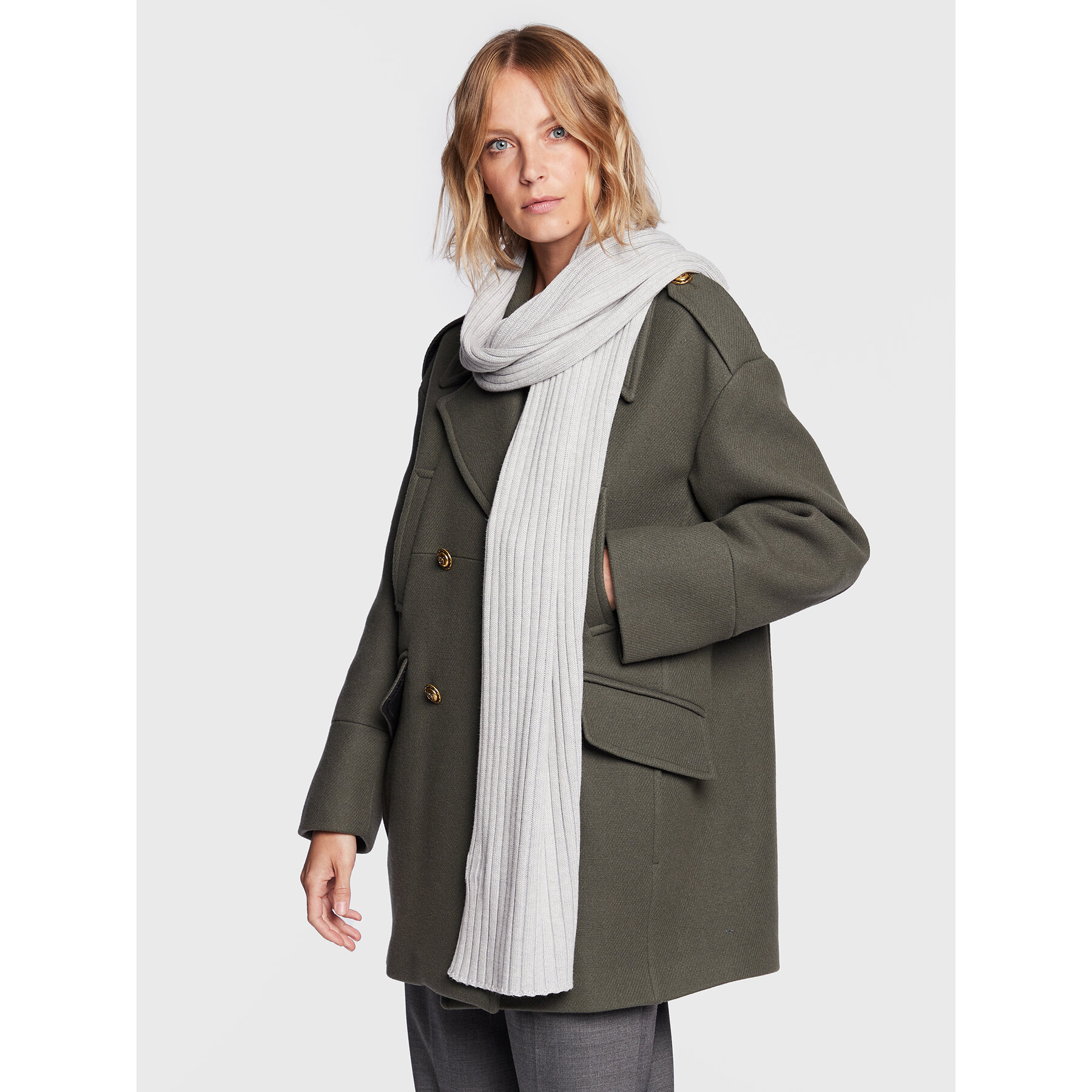 Sál Tommy Jeans AW0AW13667 Szürke