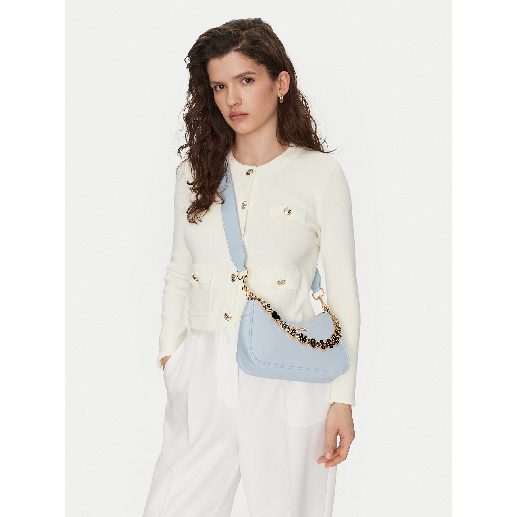 Τσάντα LOVE MOSCHINO JC4070PP1ML1371A Γαλάζιο