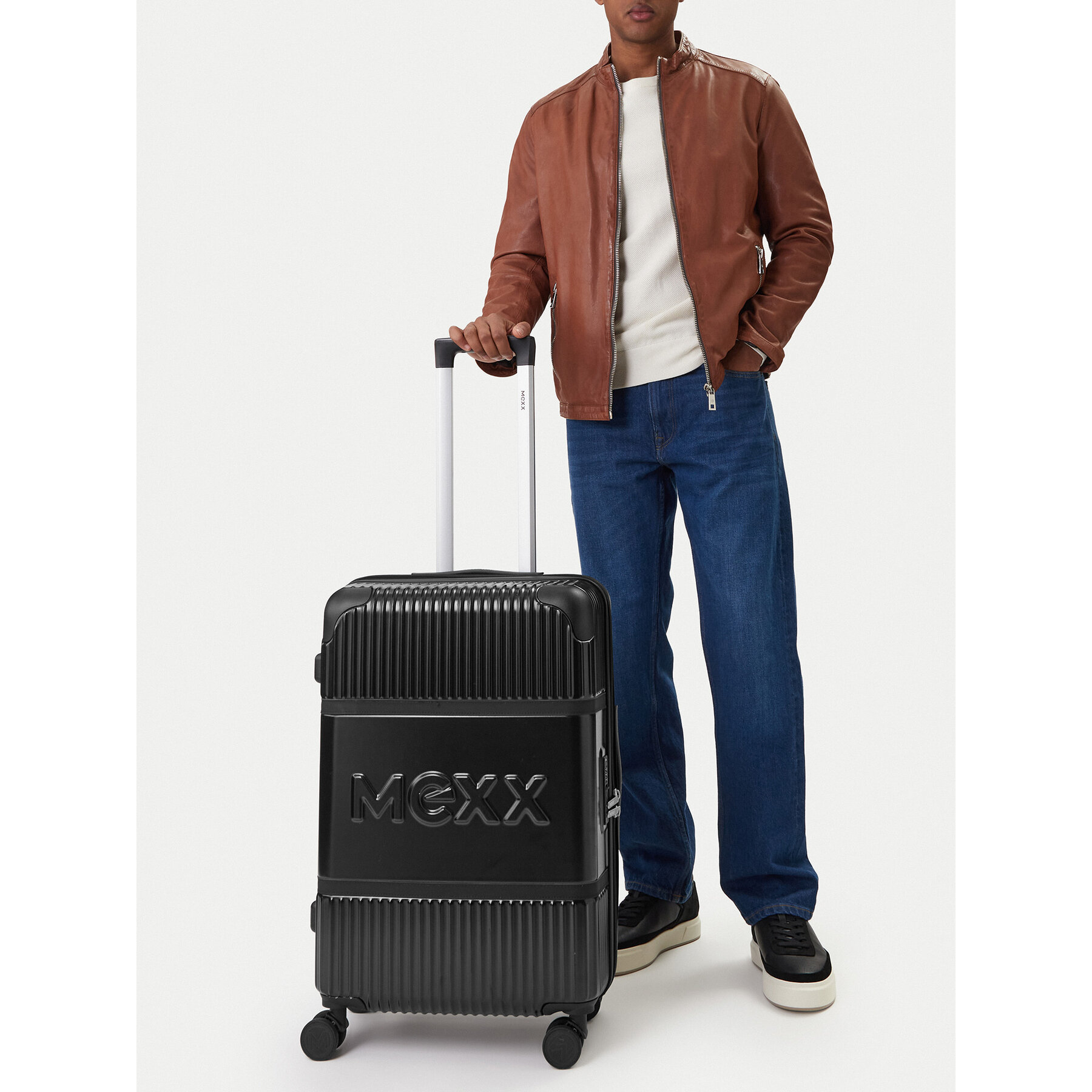 Valiză medie MEXX CEO-MEXX-039-M-BLACK Negru