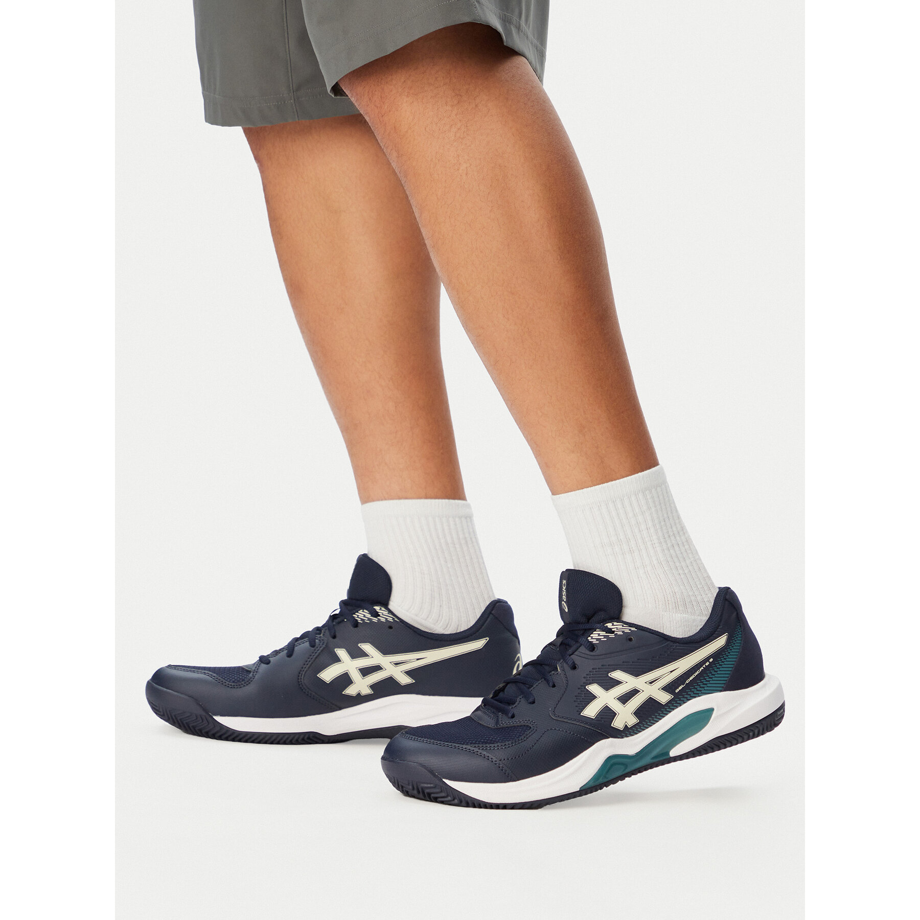Tenisové topánky Asics Gel-Dedicate 9 Clay 1041A547 Tmavomodrá