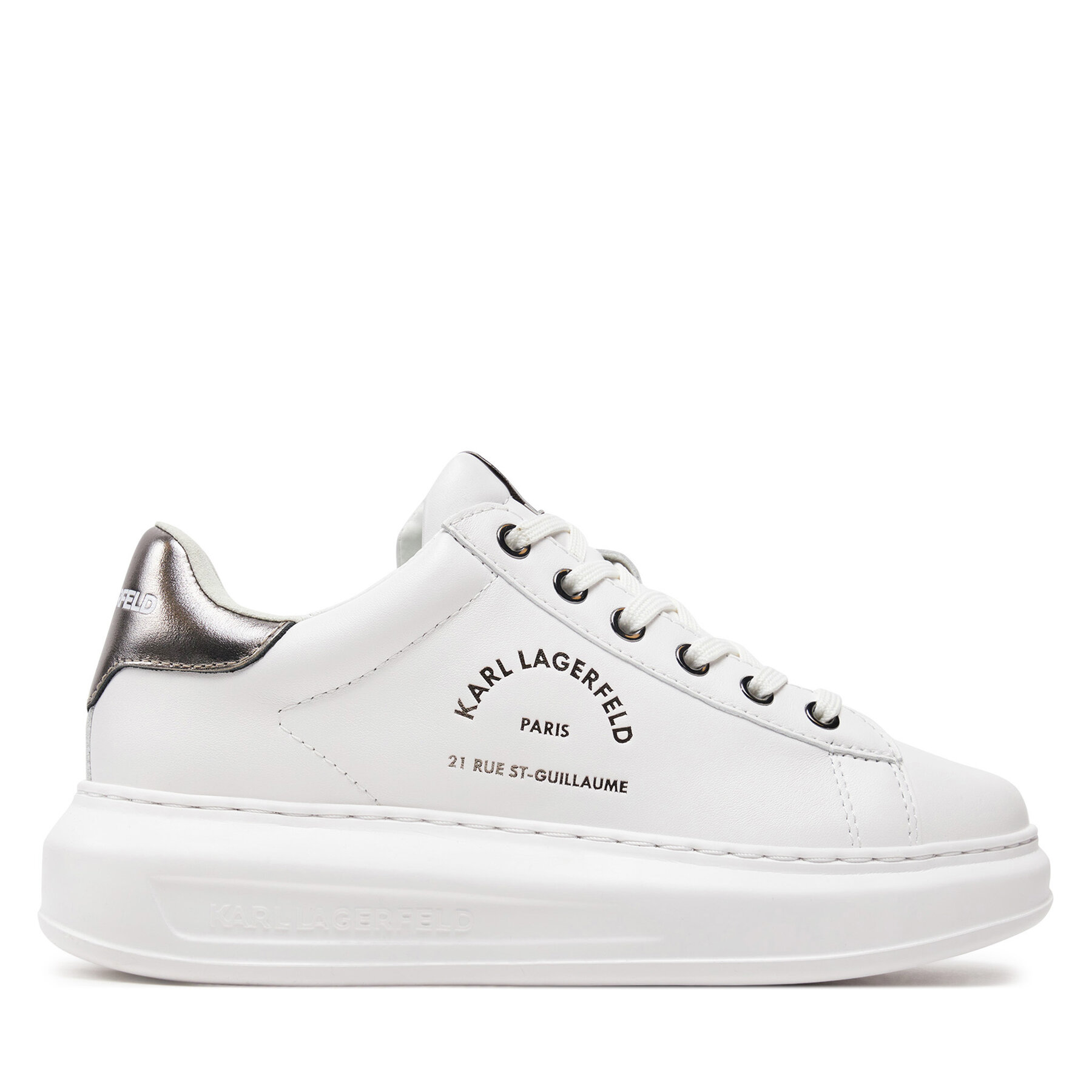 Sneakersy KARL LAGERFELD KL62538K Biela