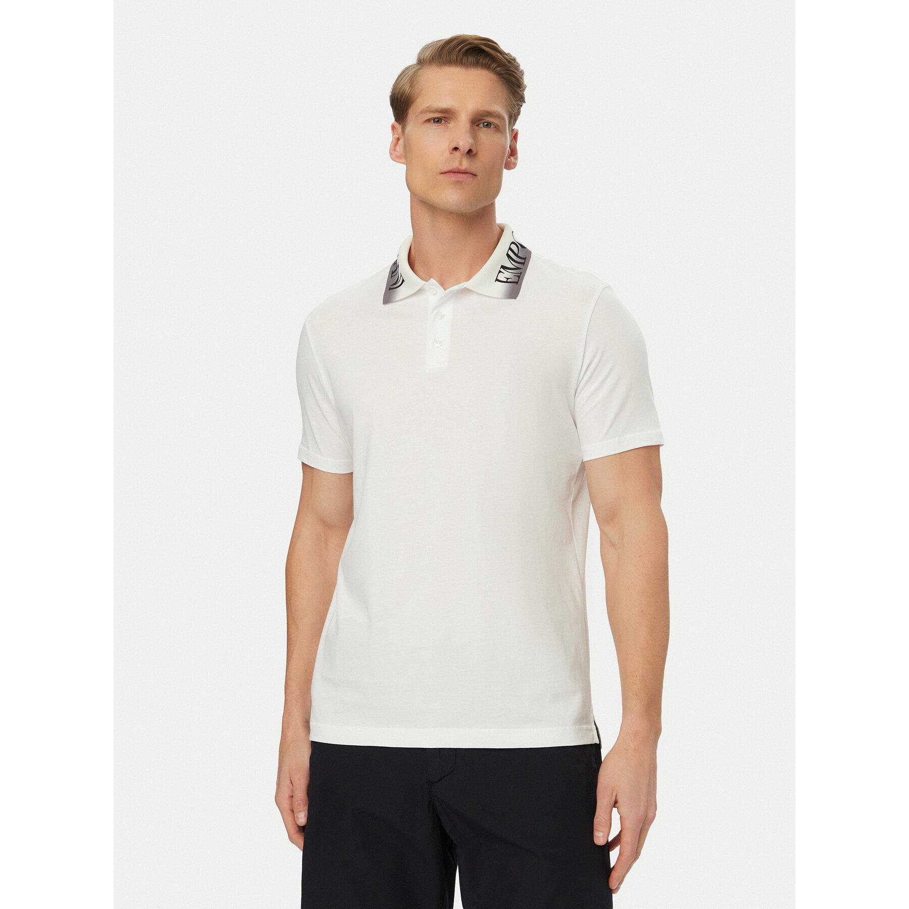 Emporio Armani Poloshirt EM000571 AF20432 U0002 Weiß Regular Fit