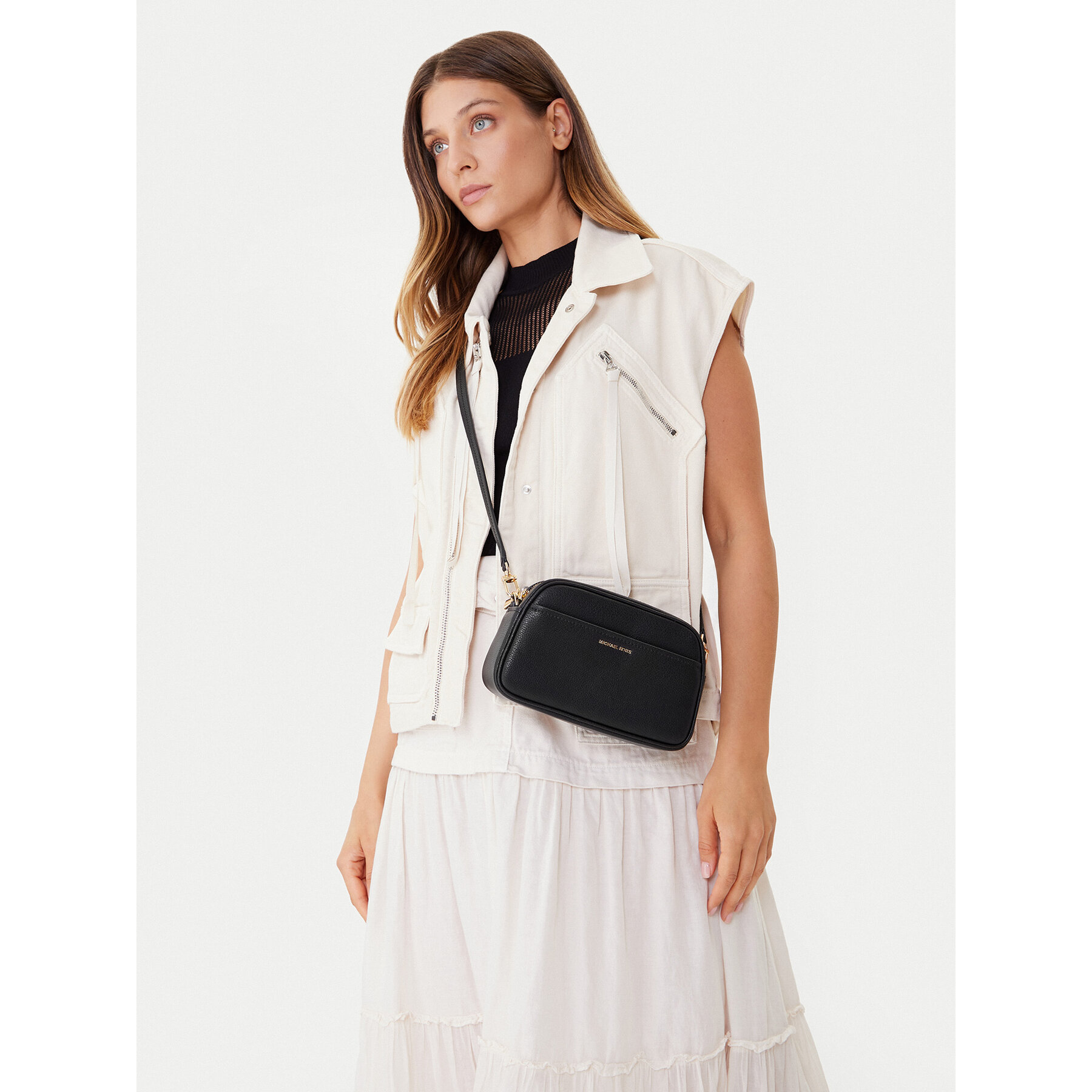 Дамска чанта MICHAEL Michael Kors 32F5GJ6C5L Черен