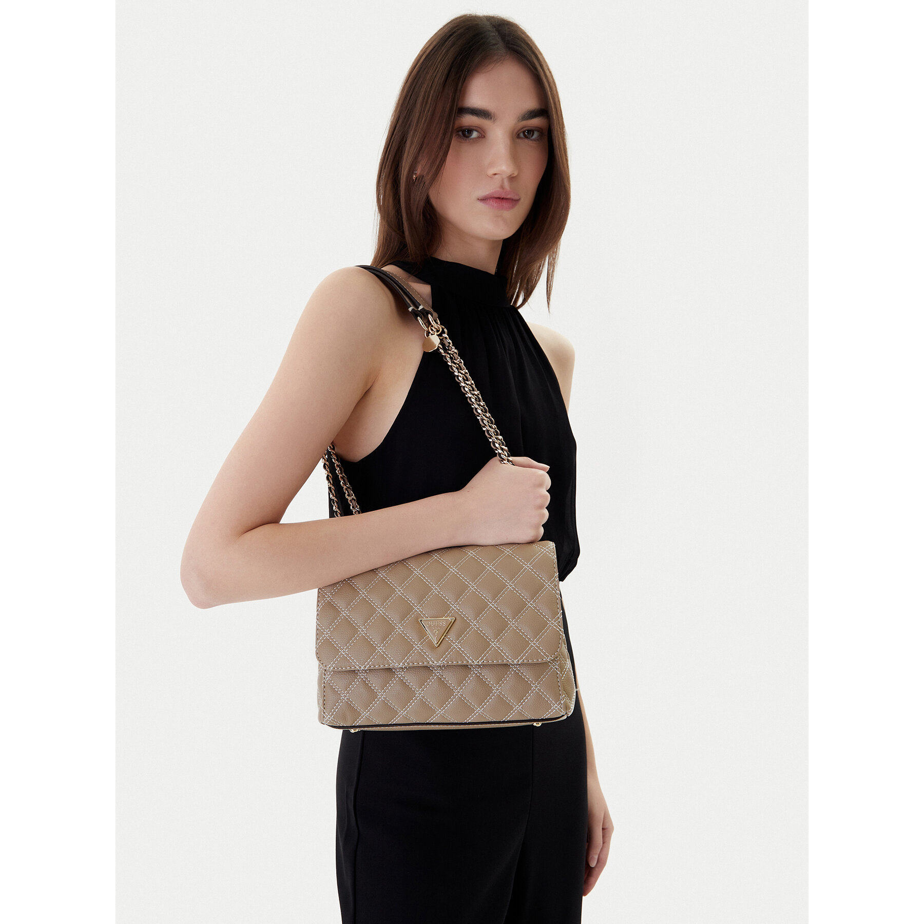 Ročna torba Guess Giully II HWBQ96 73200 Bež