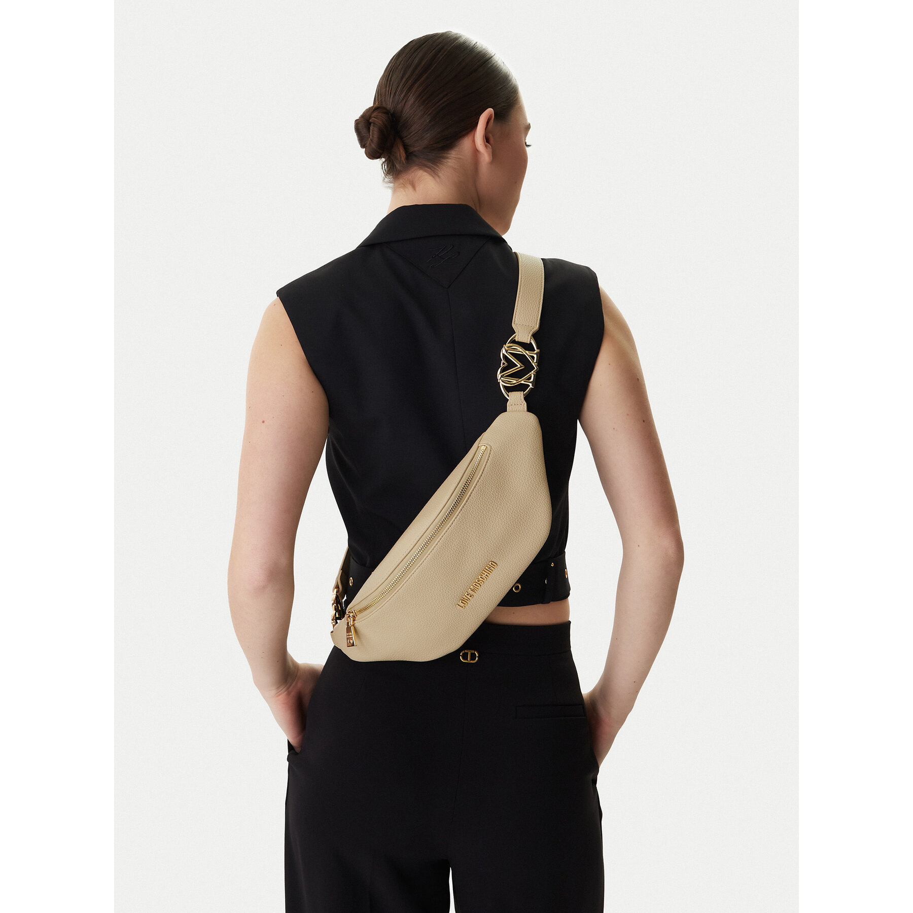 Чанта за кръст﻿ LOVE MOSCHINO JC4010PP1OLB0129 Бежов