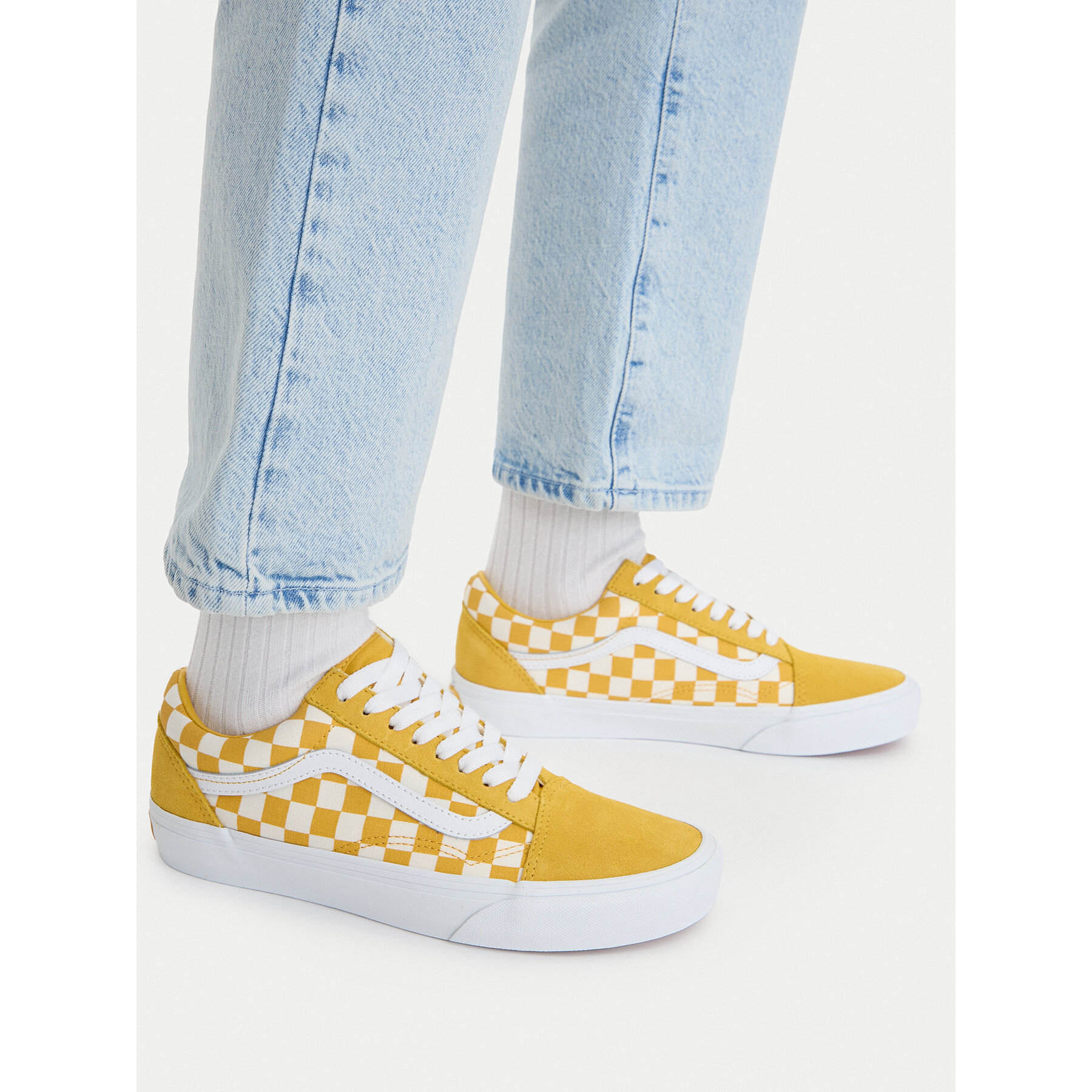 Tenisky Vans Old Skool Checkerboard VN000DB3ZX71 Žltá