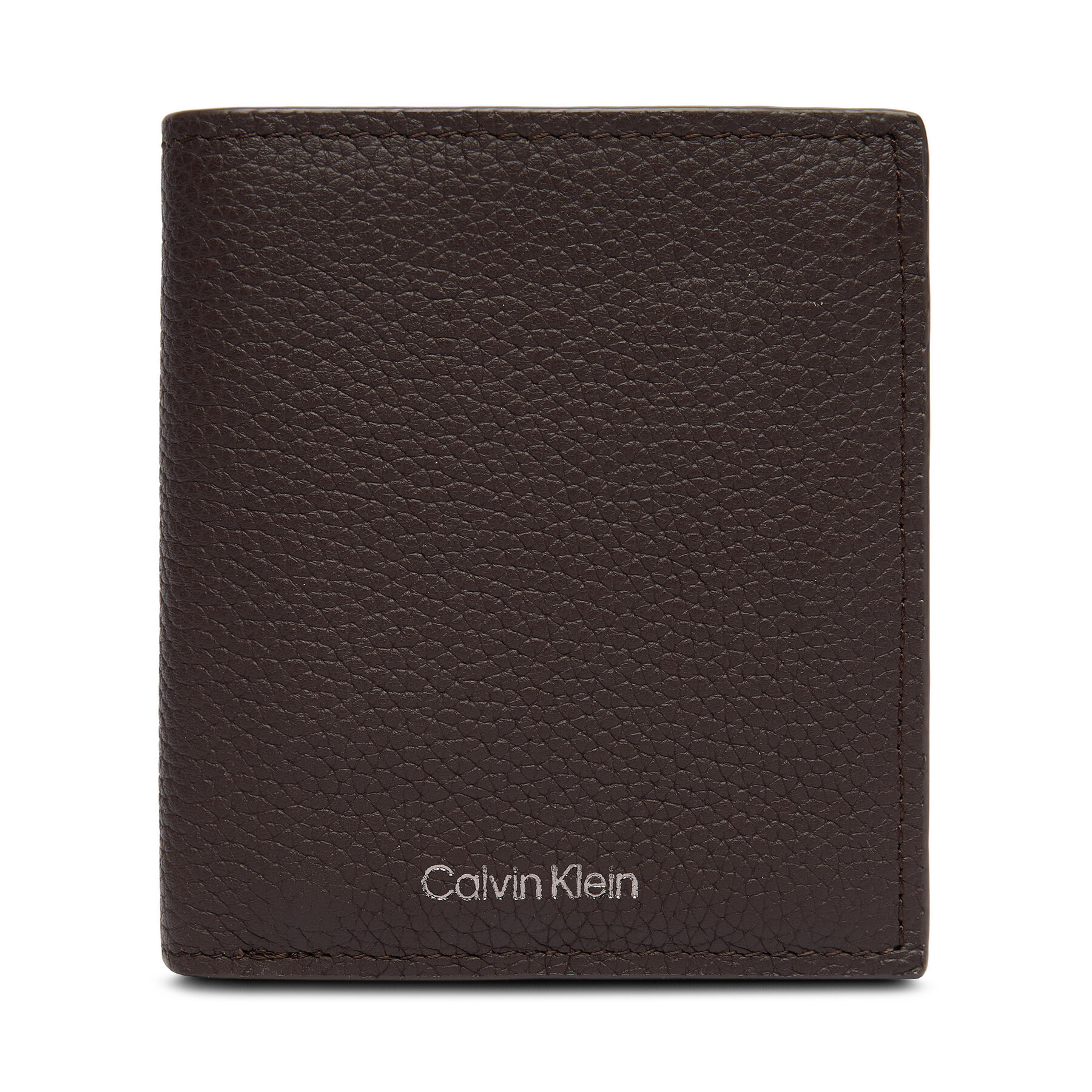 Calvin Klein Πορτοφόλι Calvin Klein Foil Emboss Slim Trifold W Card LV04D1063G Καφέ