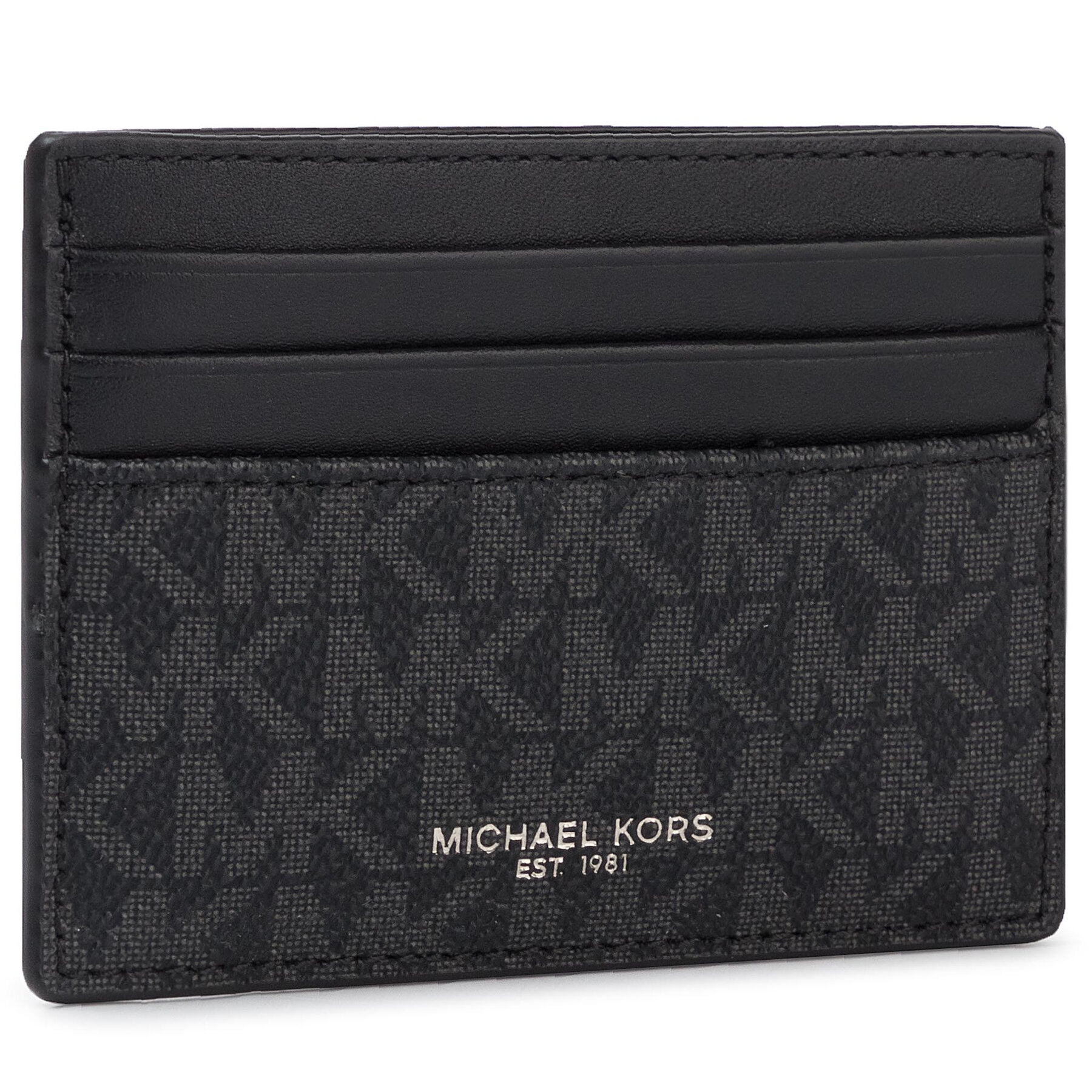 Etui pentru carduri MICHAEL Michael Kors Greyson 39F9LGYD2B Negru