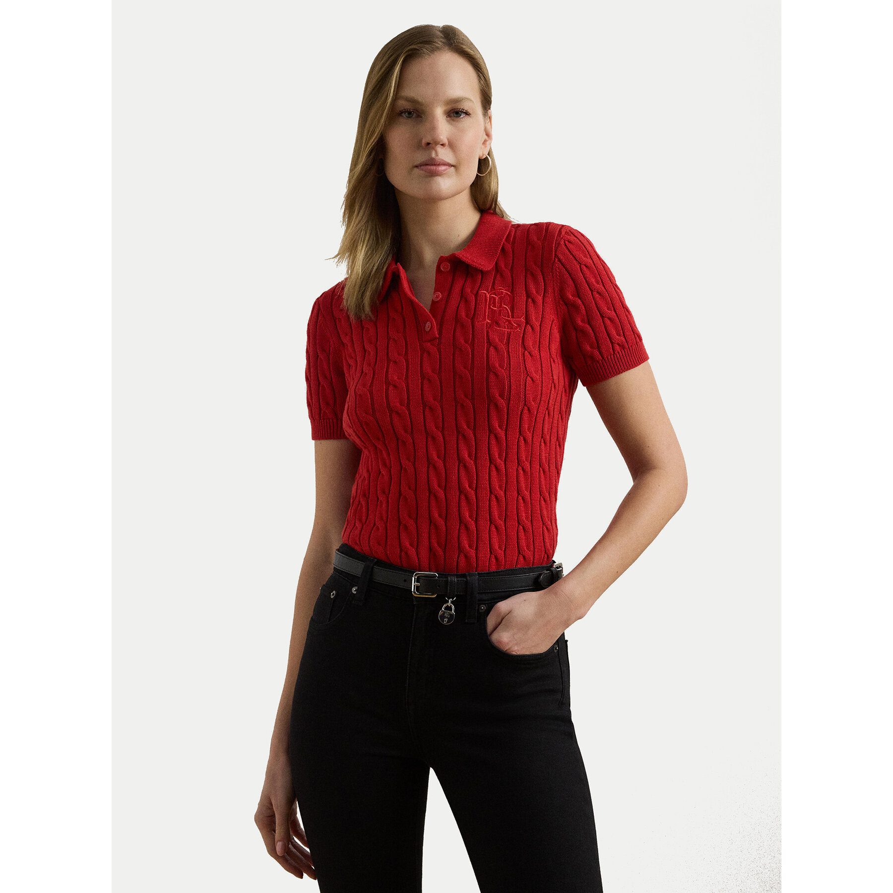 LAUREN RALPH LAUREN Polo 200932224012 Crvena Slim Fit