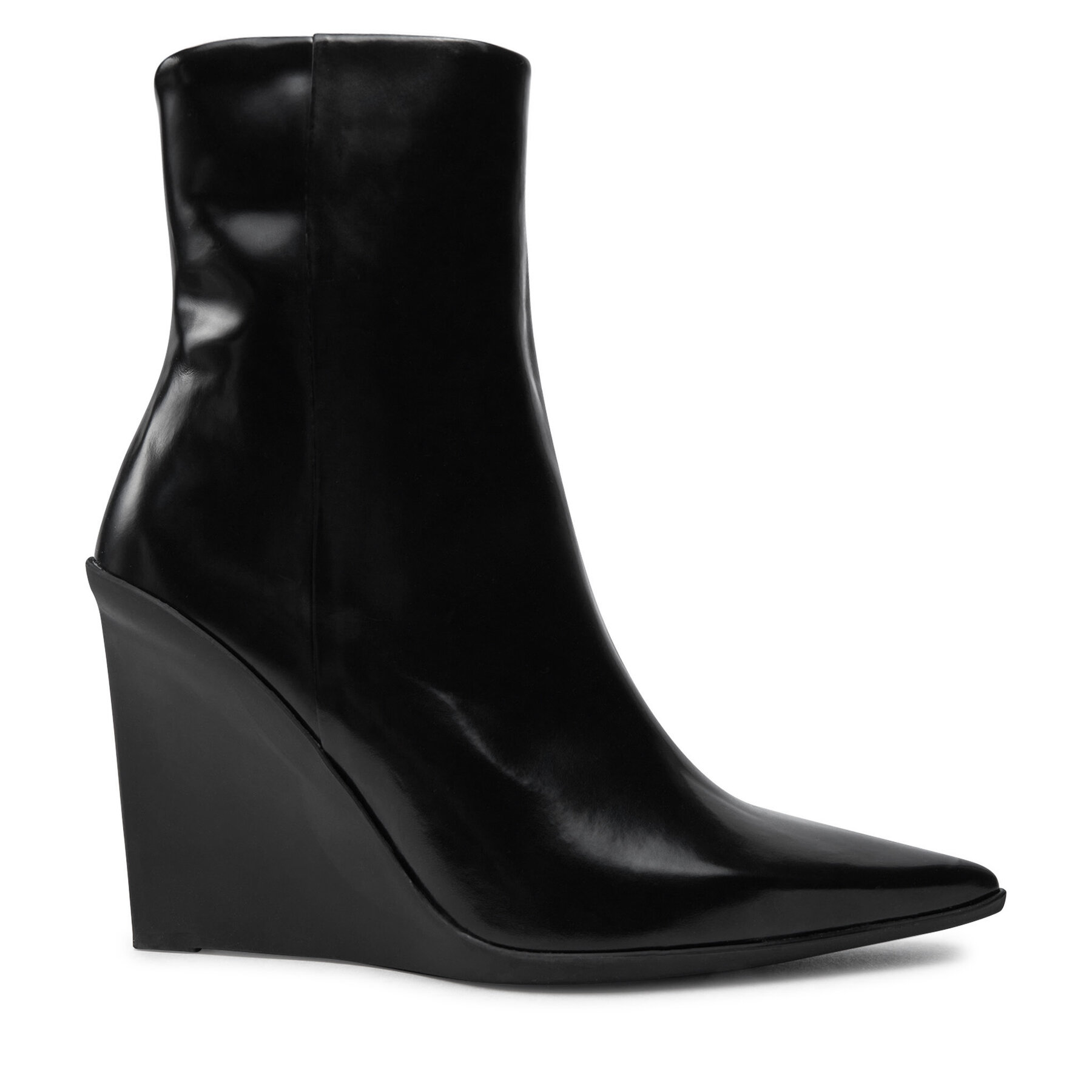 Botine Calvin Klein Wedge Ankle Boot 90 HW0HW02256 Negru