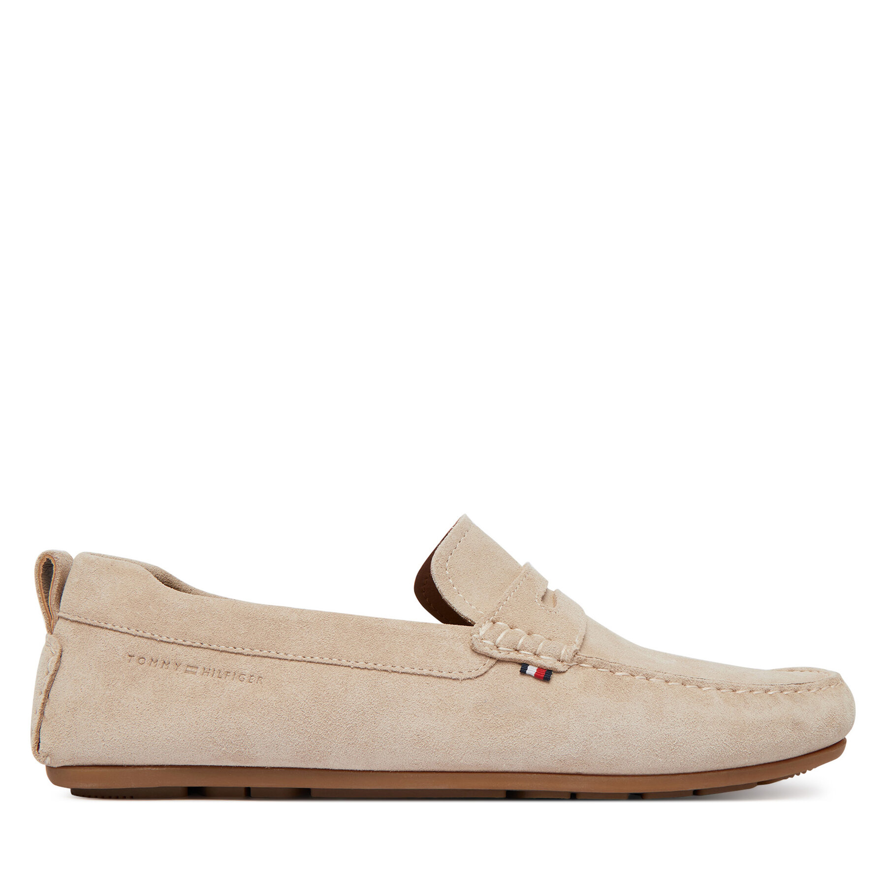 Мокасини Tommy Hilfiger Core Hilfiegr Suede Driver FM0FM05789 Бежов