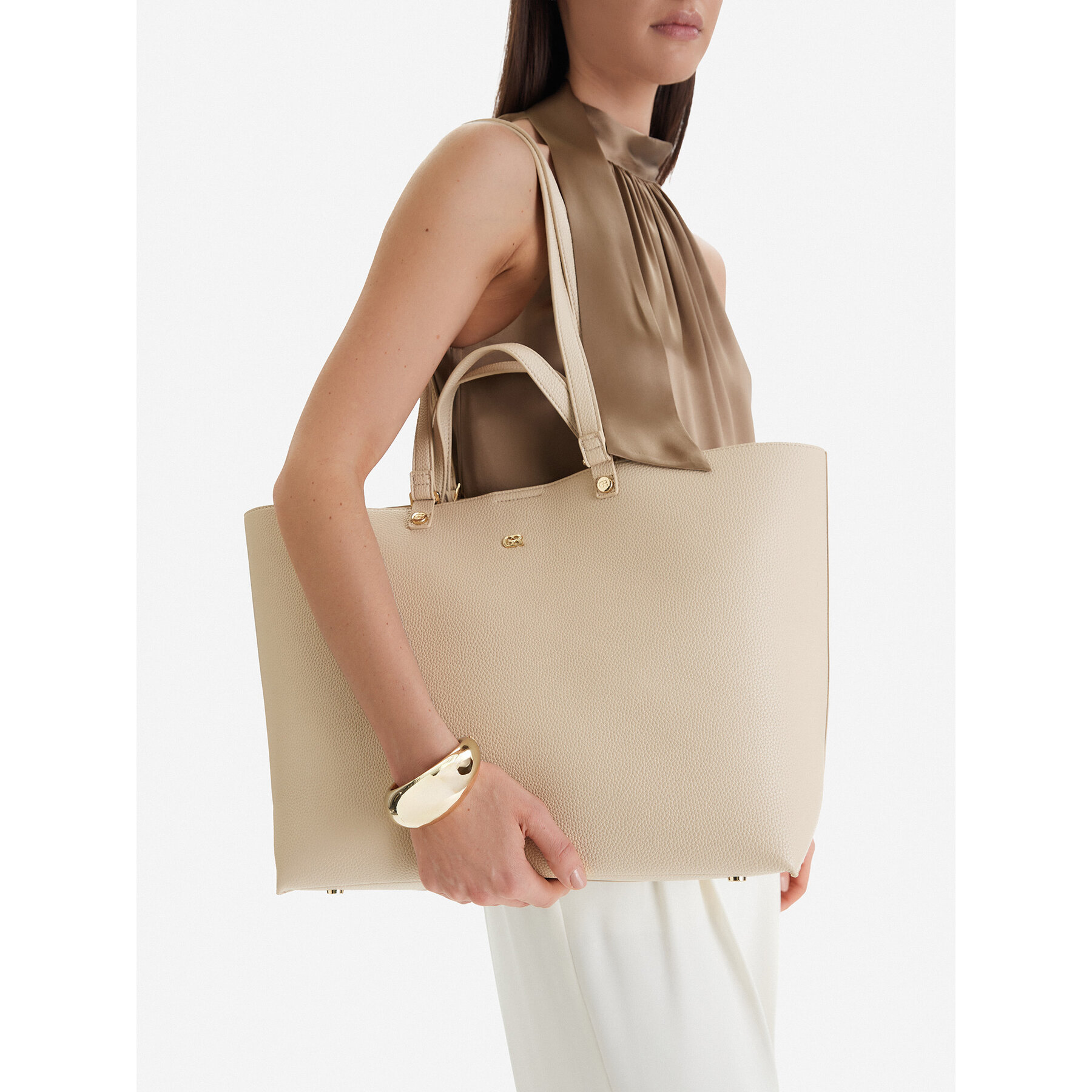 Geantă GINO ROSSI EO-LX10226 Écru