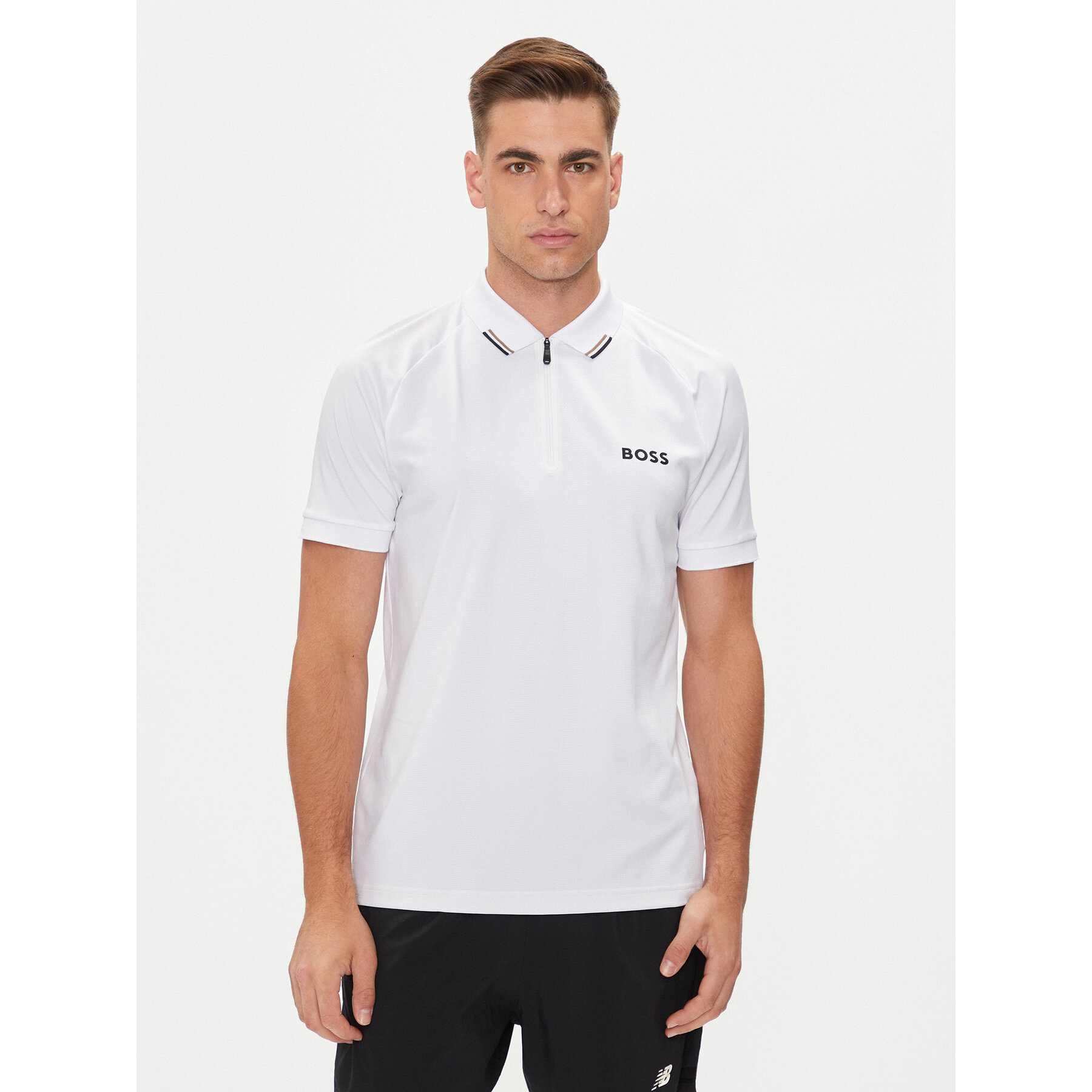 Boss Polo Philix MB 3 350519863 Bianco Slim Fit