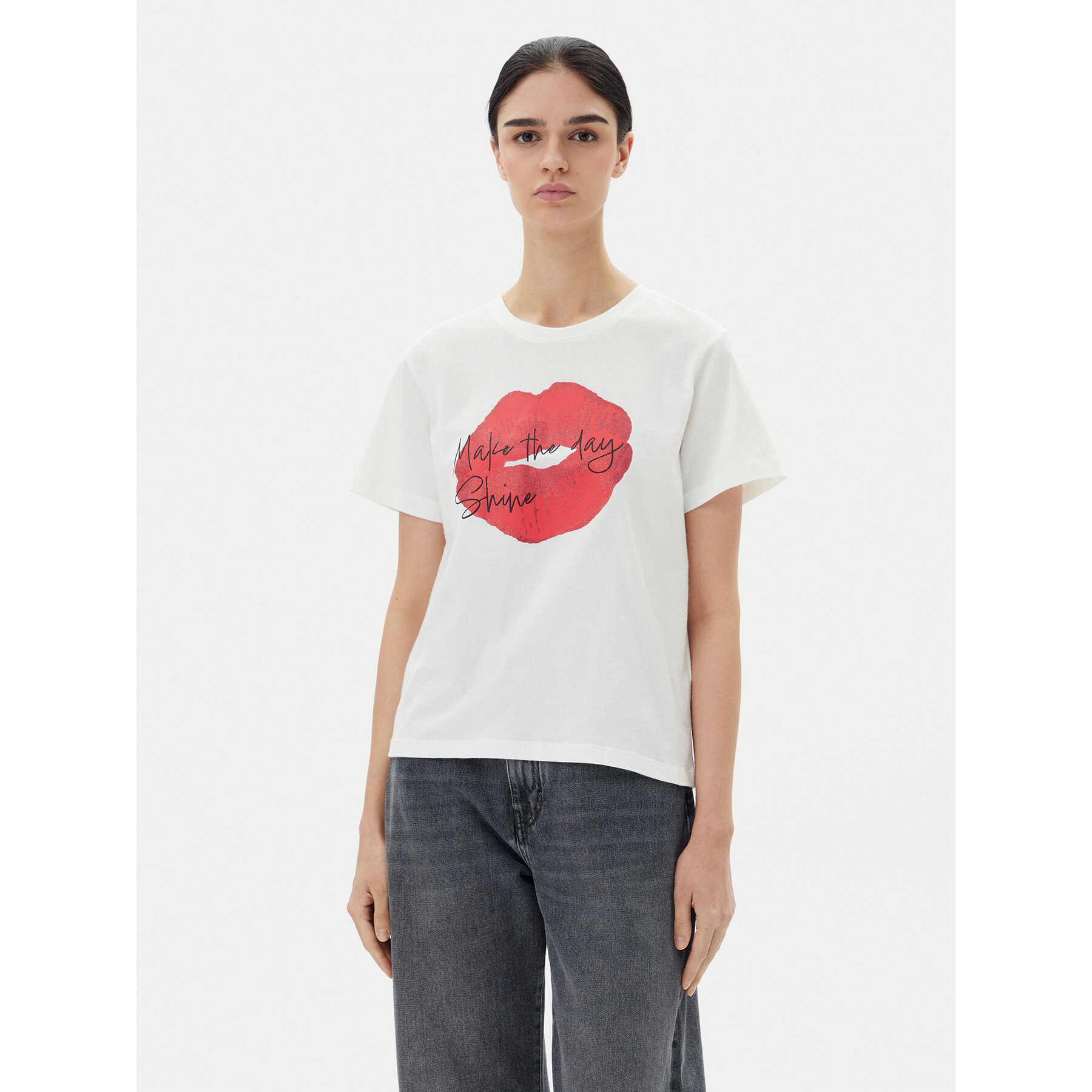 JDY T-shirt Daisy 15348400 Bianco Regular Fit