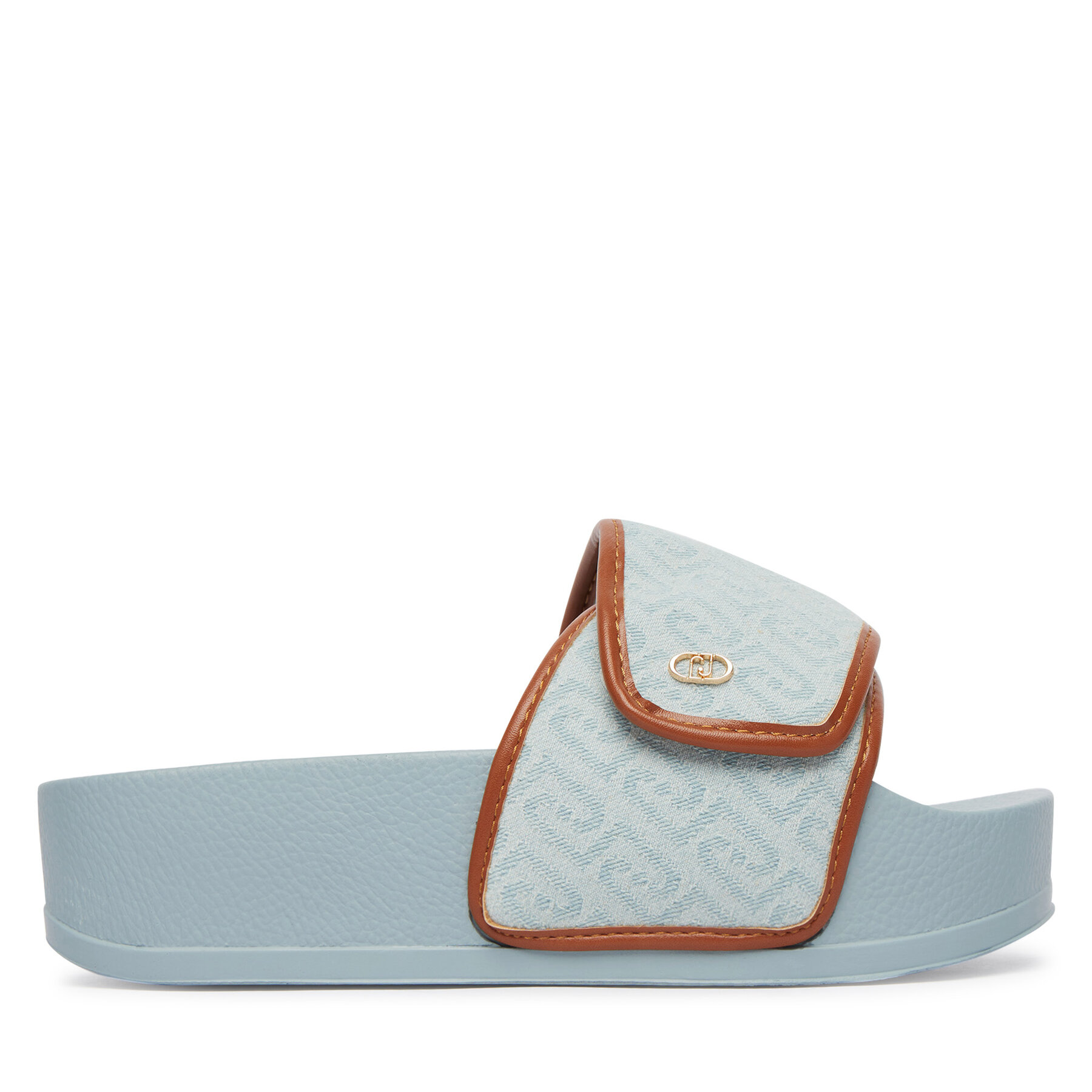 Şlapi Liu Jo Mykonos 04 BA6079 TX523 Albastru celest