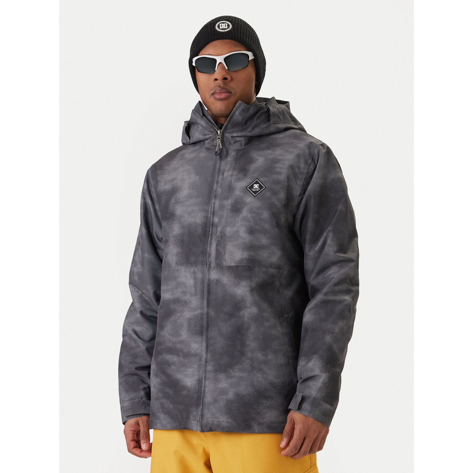 DC Shoes Skijacke Basis Print ADYTJ03081 Grau Regular Fit