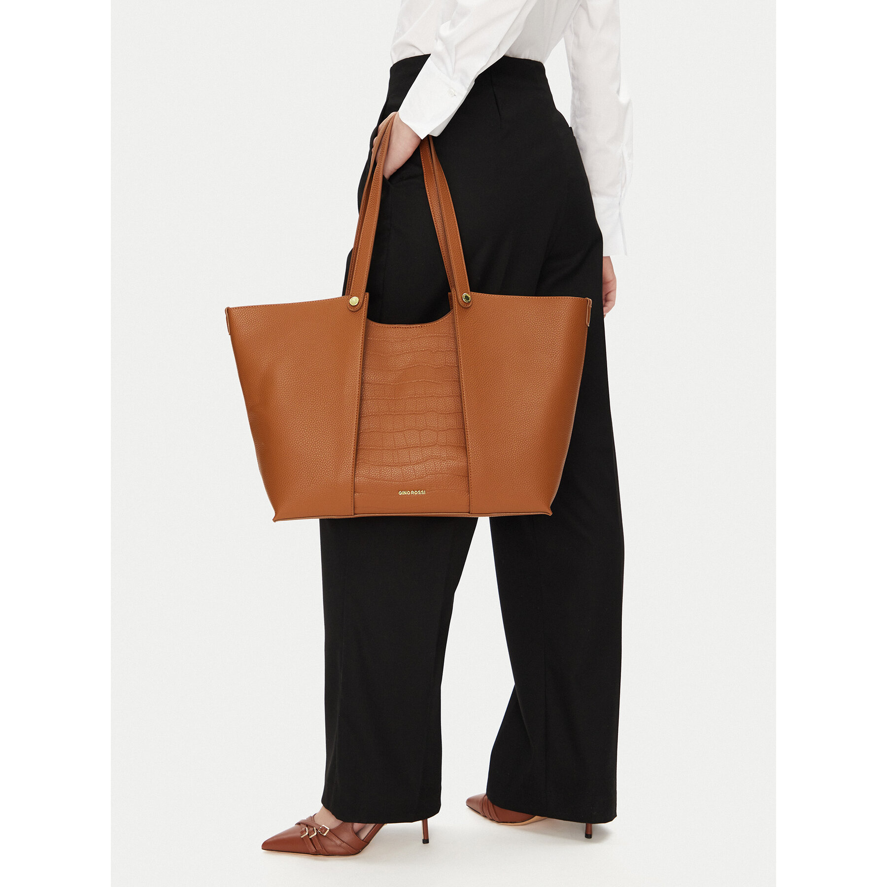 Дамска чанта Gino Rossi C-LX10146 Кафяв