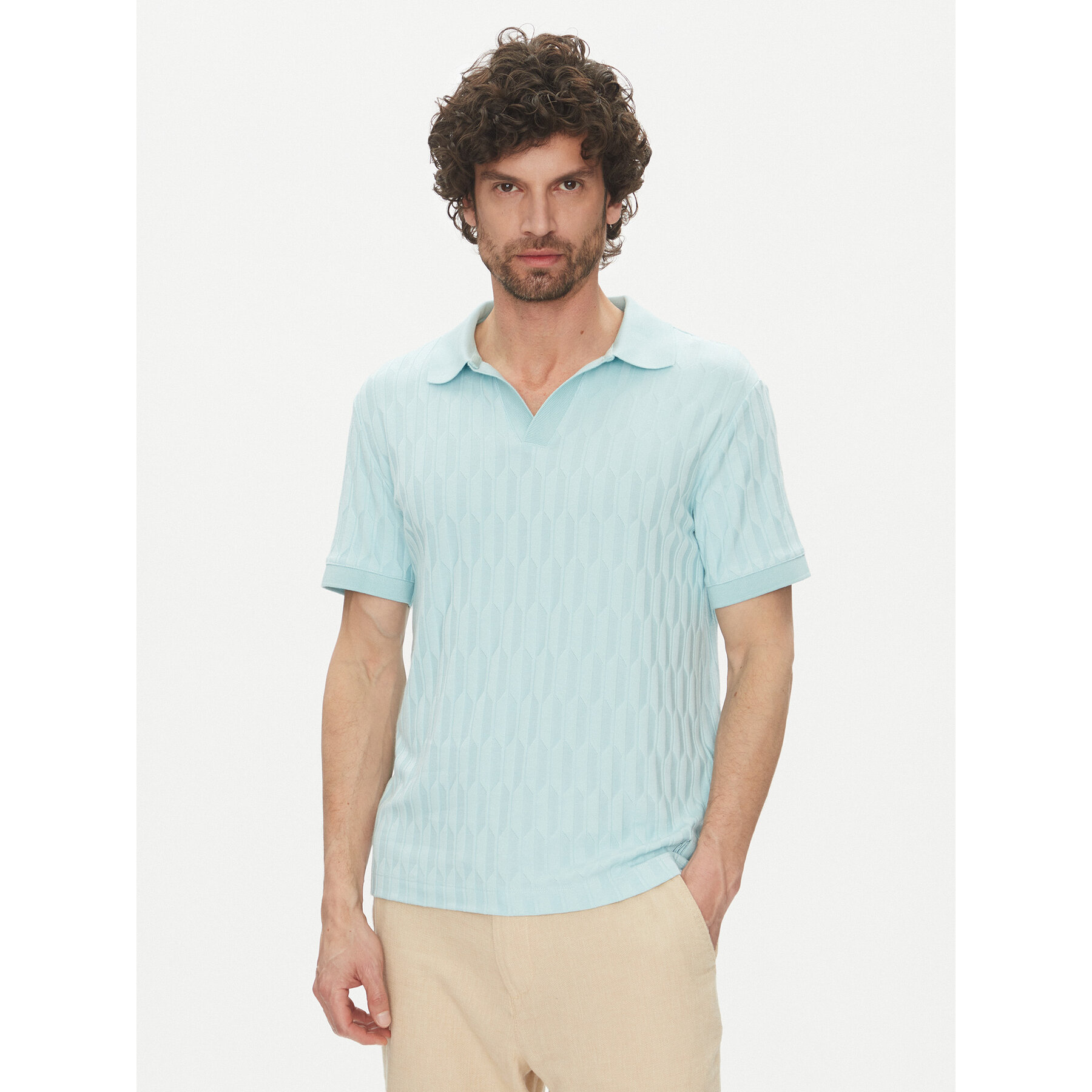 Marciano Guess Pólóing 5GHP03 6326A Kék Regular Fit